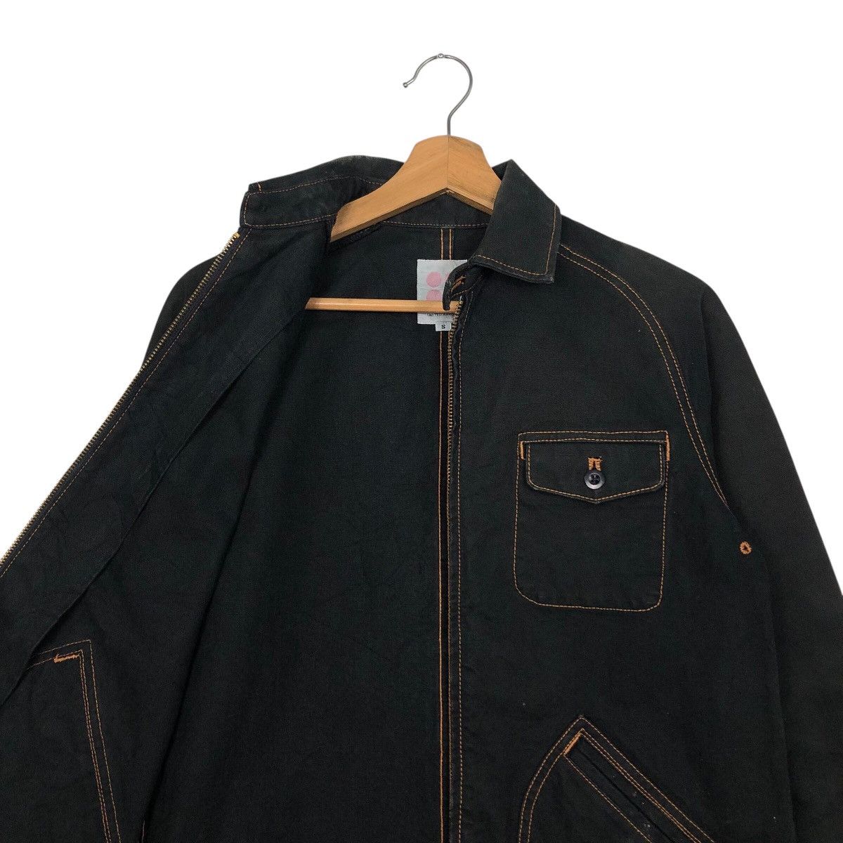 Japanese Brand United Arrows Pink Label Black Zip Workwear Jacket Size US S / EU 44-46 / 1 - 13 Thumbnail