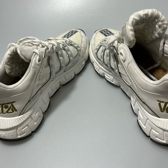 Versace Versace Trigreca Lace-Up Sneakers White Men’s EU 42/US 9 Size US 9 / EU 42 - 6 Thumbnail