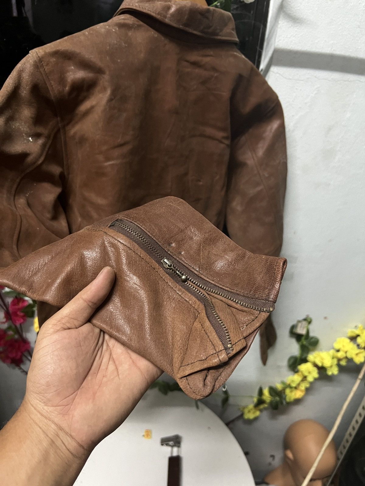 Leather × Vintage Vintage Leather Jacket Size US S / EU 44-46 / 1 - 3 Thumbnail