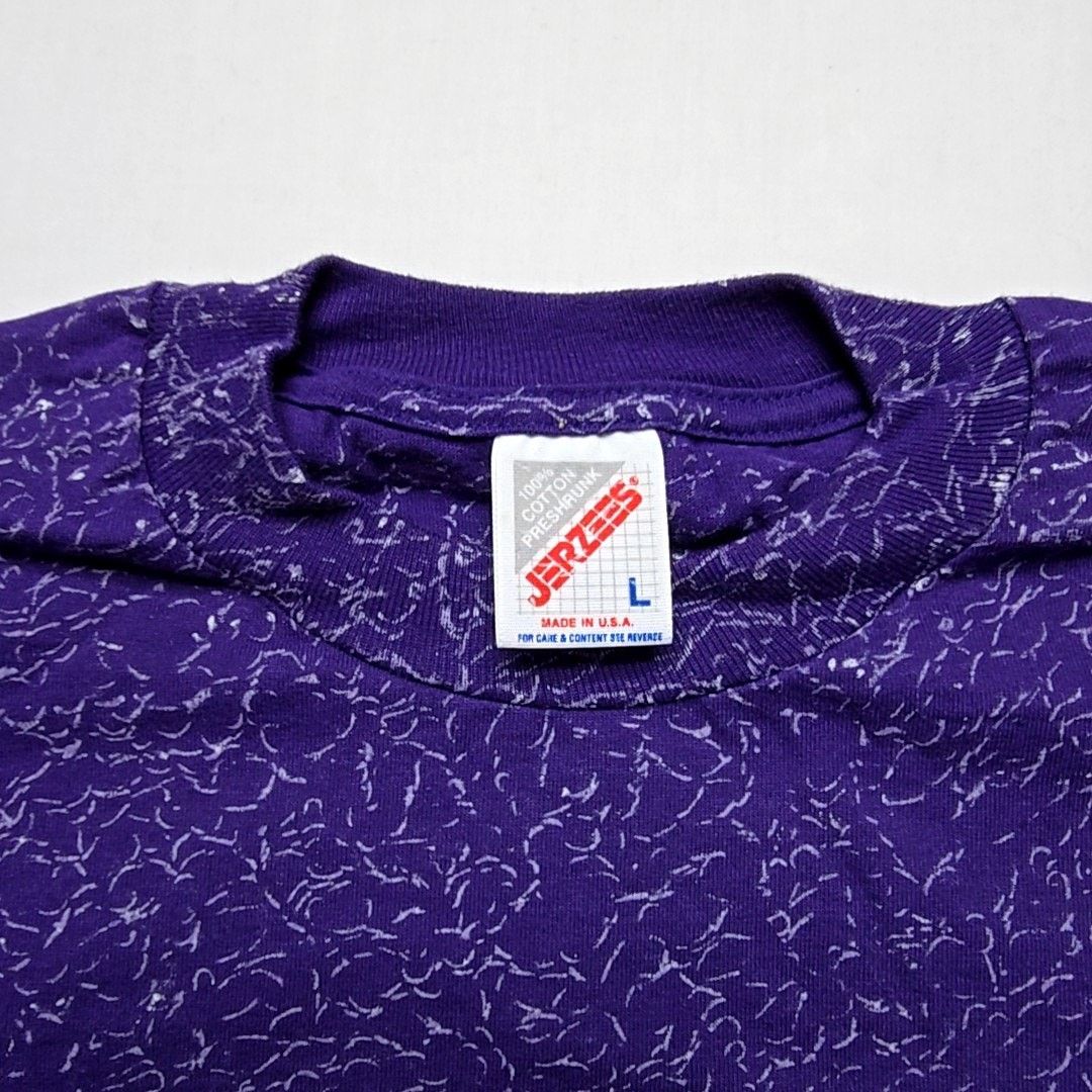 Jerzees Vintage Montana Aztec Shirt Purple All Over Print L Tee 90s Size US L / EU 52-54 / 3 - 6 Thumbnail