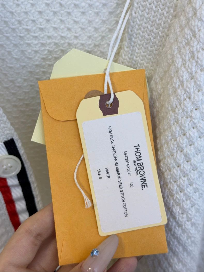 Thom Browne Thom Browne White cardigan Size US XS / EU 42 / 0 - 4 Thumbnail