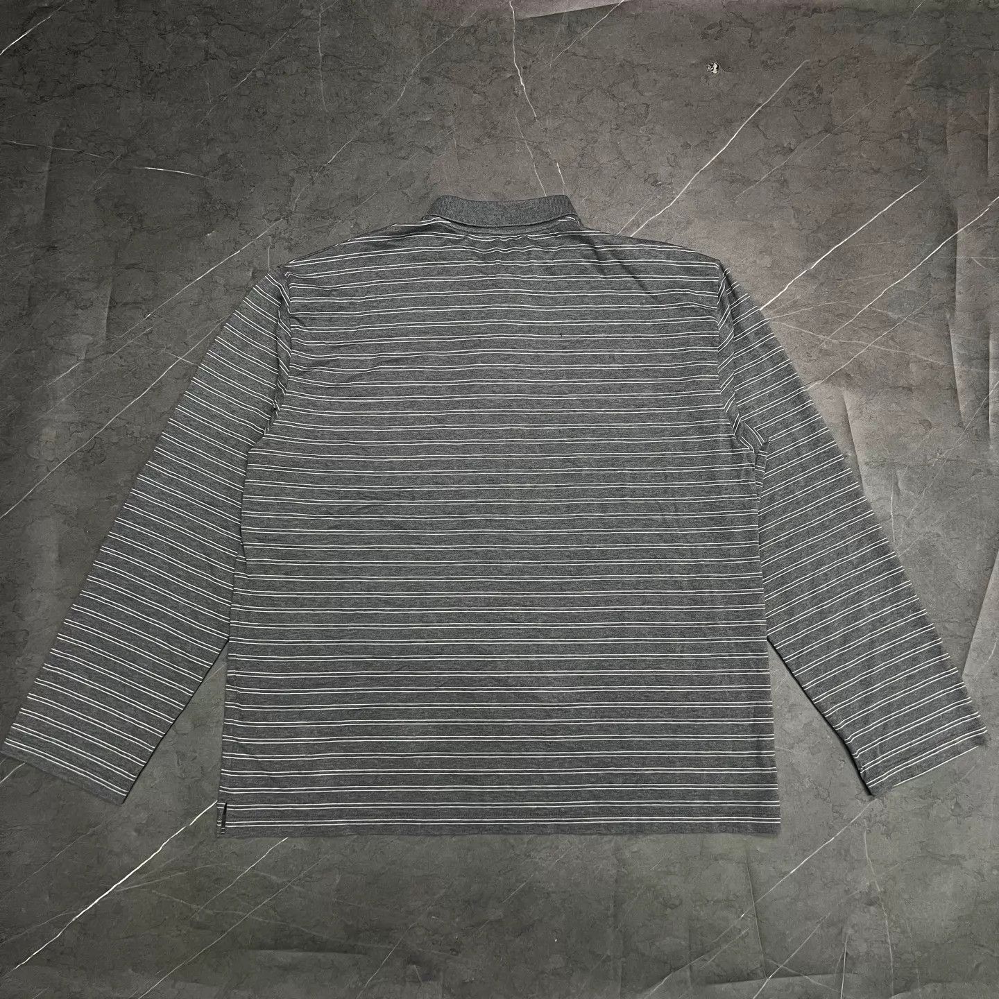 Miu Miu MIU MIU Gray Stripe Polo Collar Longsleeve Tee M New Size US M / EU 48-50 / 2 - 5 Thumbnail