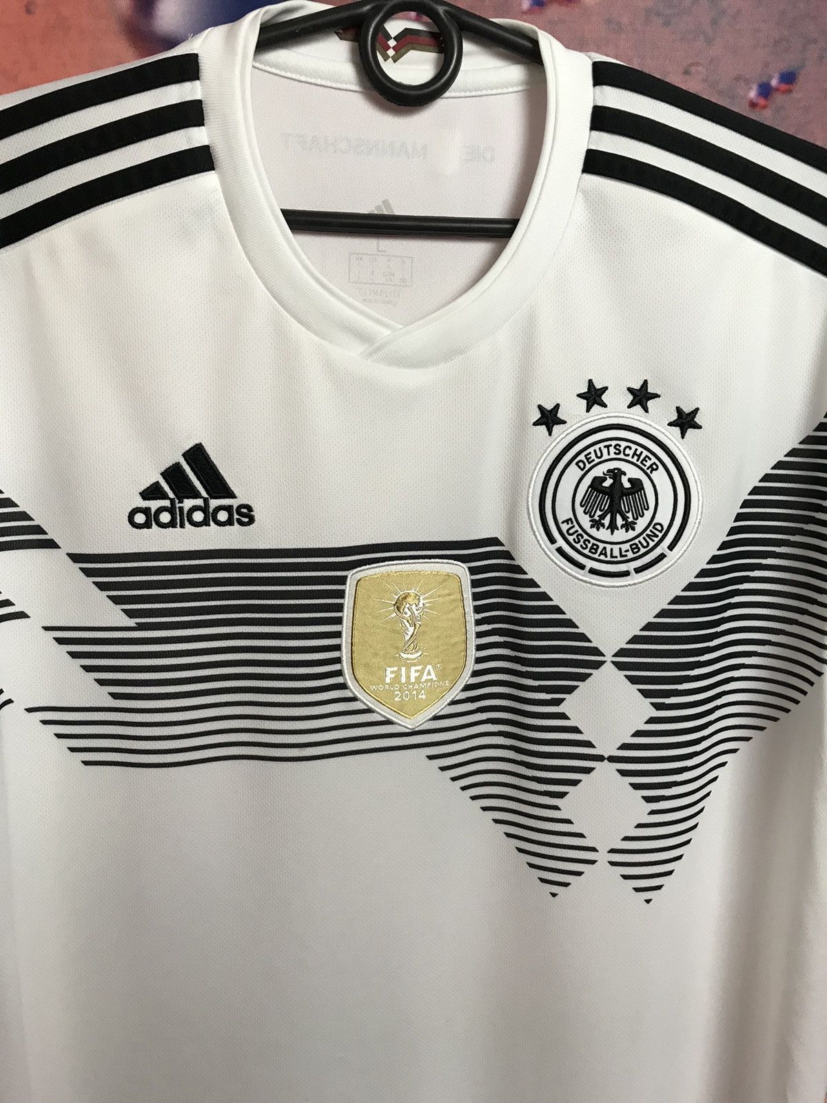 Vintage Germany soccer jersey Size US L / EU 52-54 / 3 - 3 Thumbnail