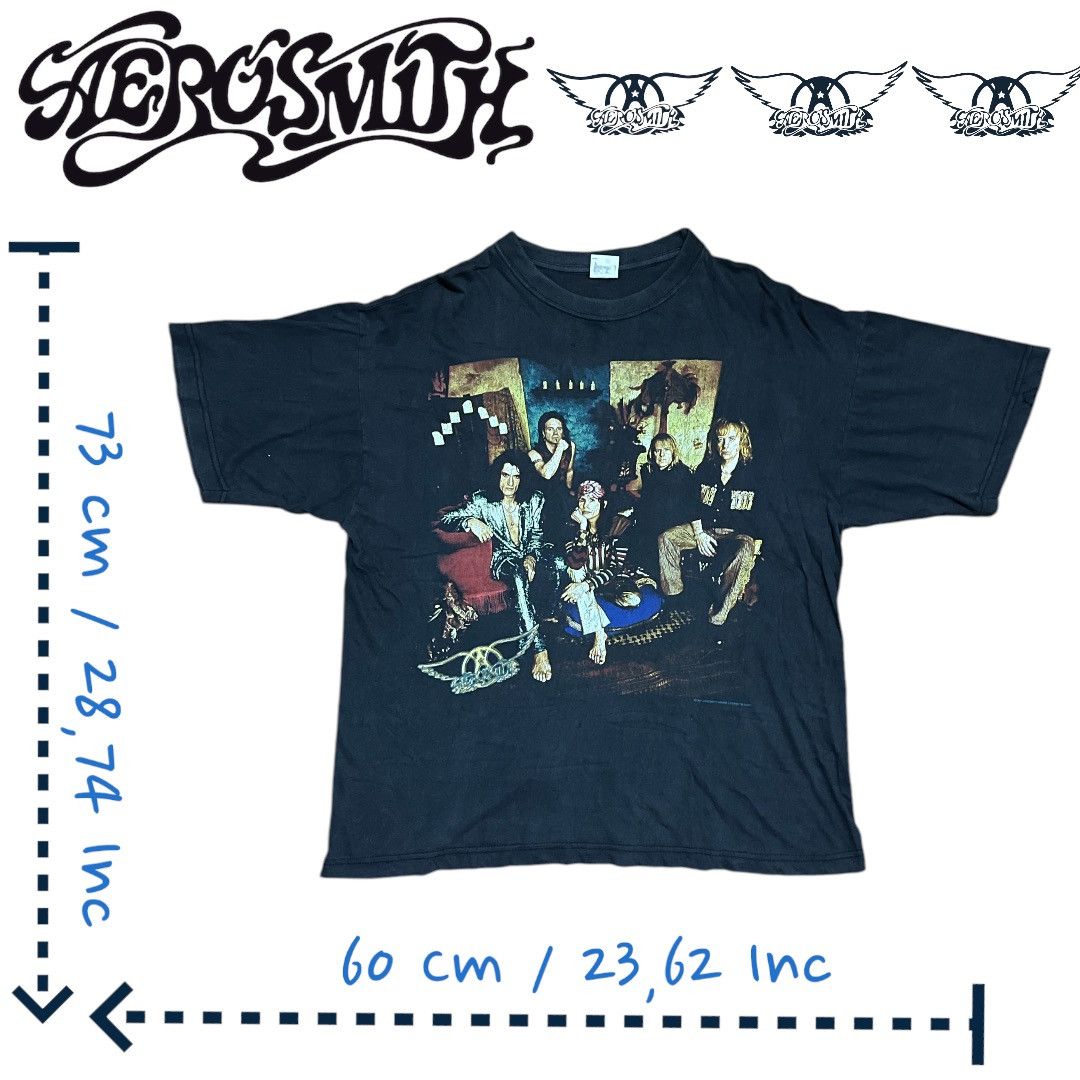 Band Tees Aerosmith Nine Live Tour 1997 Size US XL / EU 56 / 4 - 1 Thumbnail