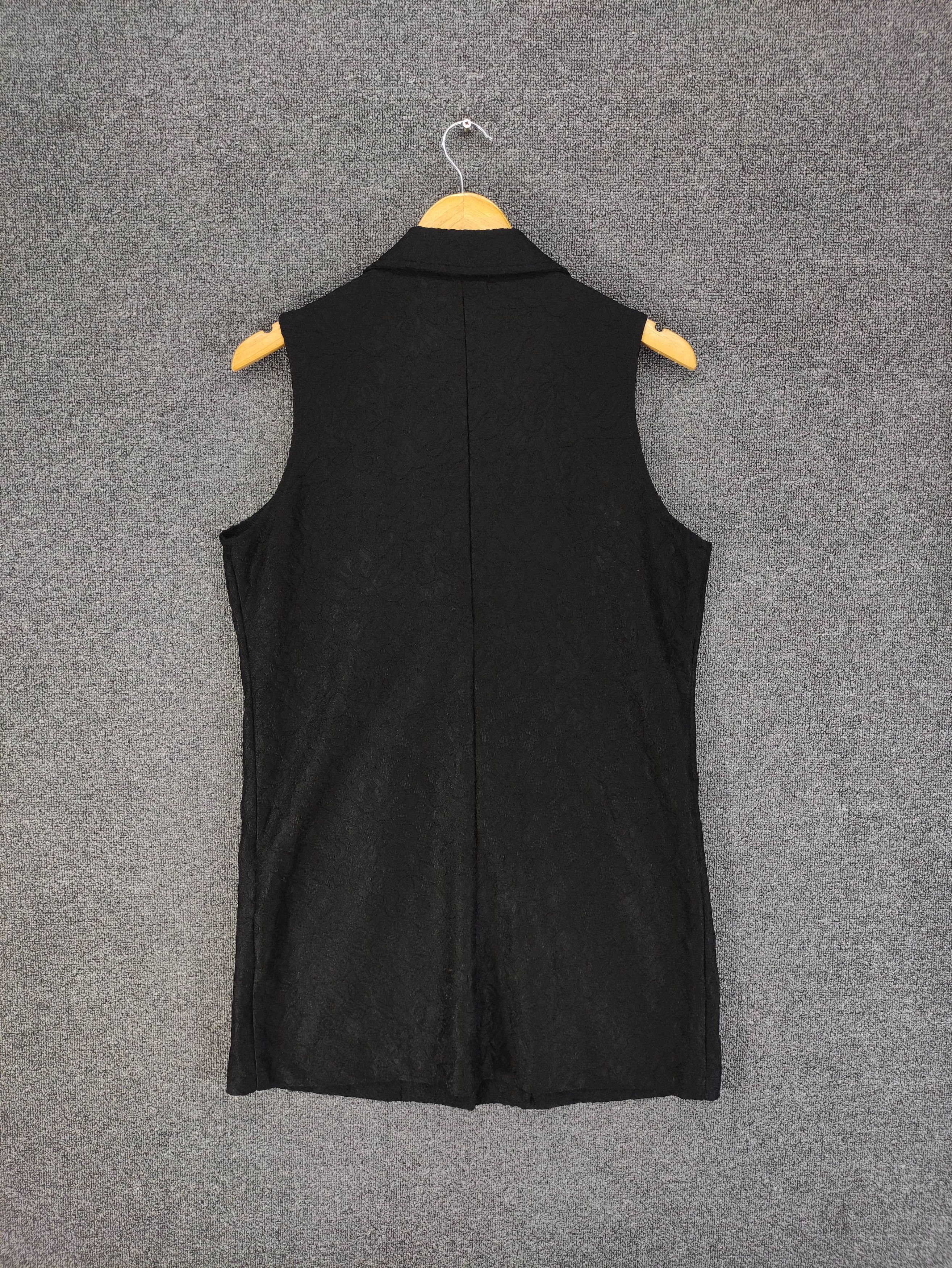 Japanese Brand Linea Formica Cardigan Sleeve Less Embroidery Long Vest Size M / US 6-8 / IT 42-44 - 6 Thumbnail