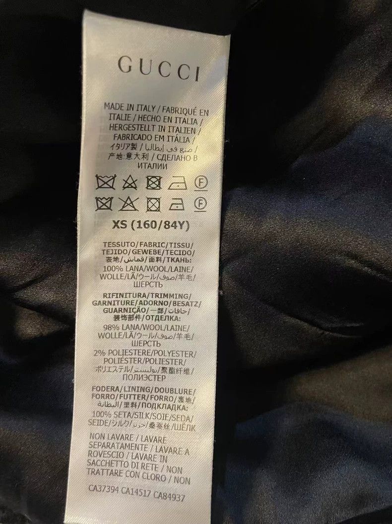 Gucci Gucci Black GG full print logo wool cardigan jacket 2501-Ne Size US XS / EU 42 / 0 - 5 Thumbnail