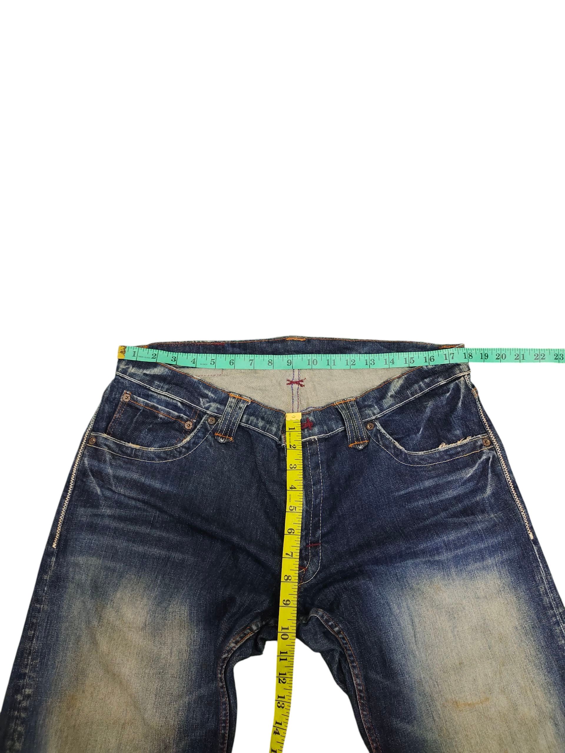 Hysteric Glamour Japanese Brand Blue Way Clawmark Rusty Faded Denim Jeans Size US 36 / EU 52 - 15 Thumbnail