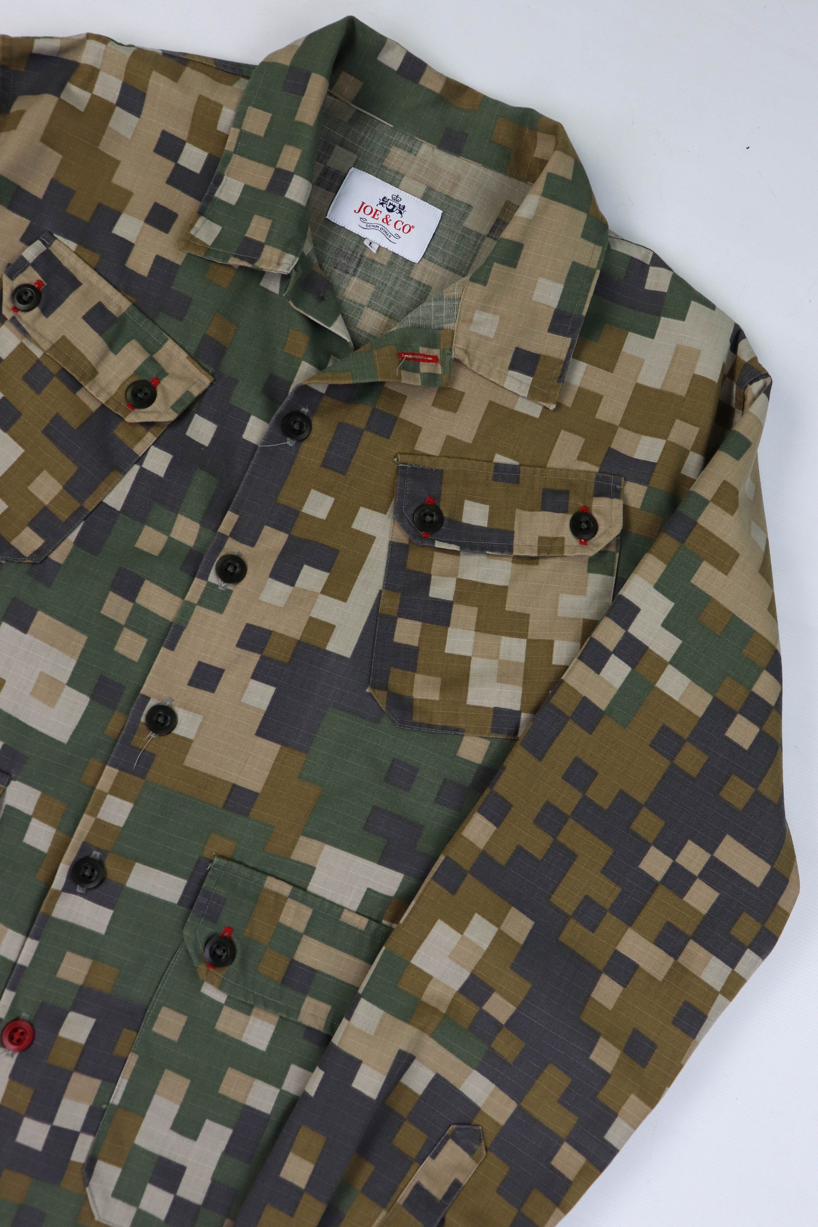 Other Joe & Co Handcraft Multicolor Pixel Camo Light Field Jacket Size US L / EU 52-54 / 3 - 5 Thumbnail