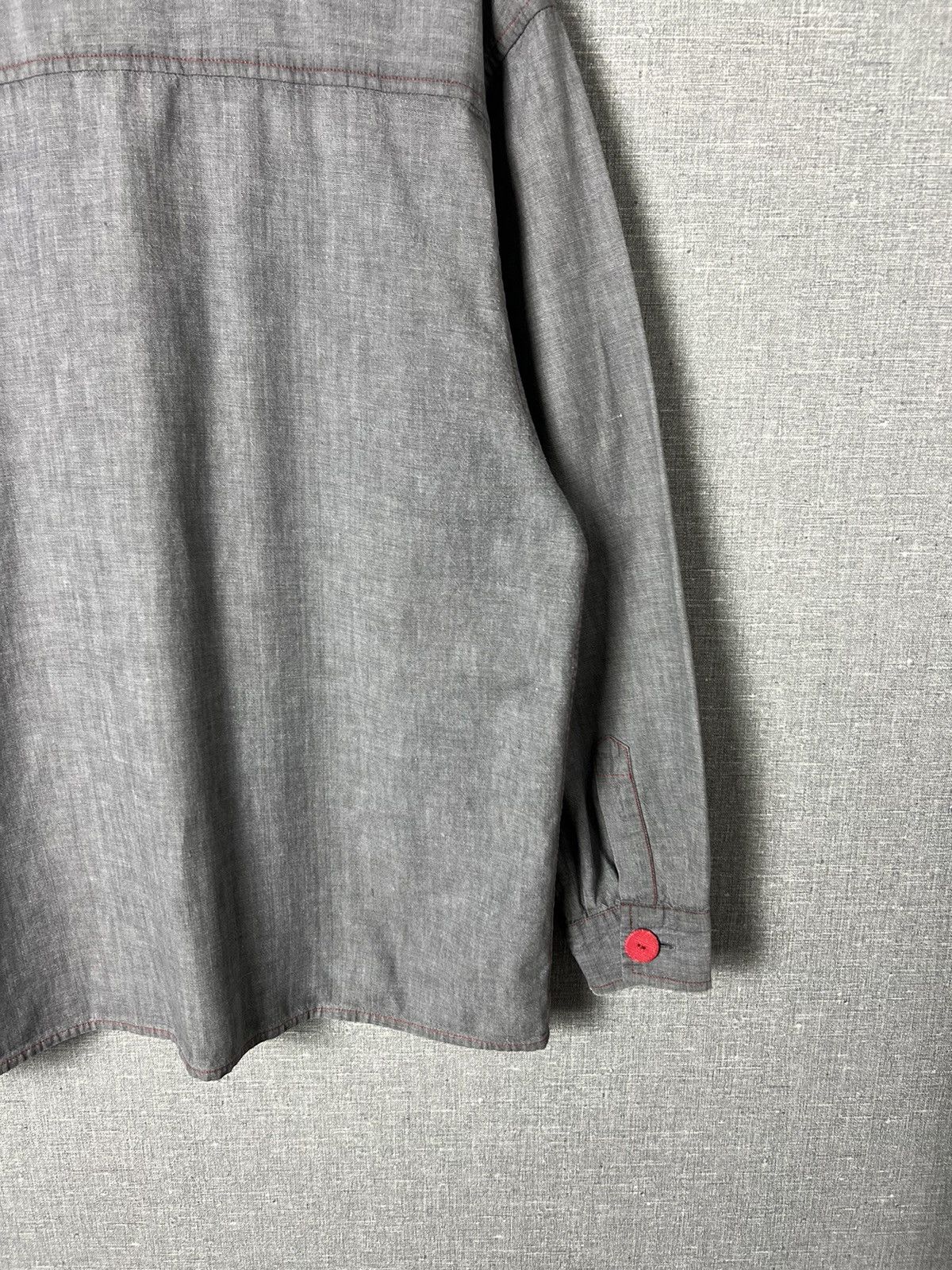Saint Laurent Paris Archival 70s Rive Gauche YSL Yves Saint Laurent Button Shirt Size M / US 6-8 / IT 42-44 - 14 Thumbnail