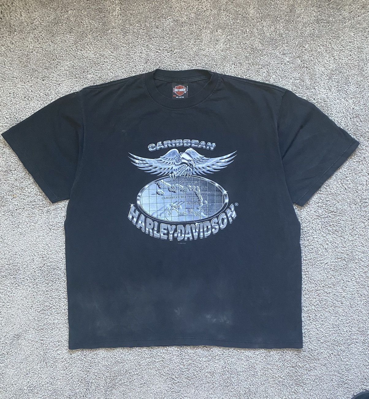 Harley Davidson × Vintage Vintage Faded Distressed Harley Davidson Tee Shirt Size US XXL / EU 58 / 5 - 1 Thumbnail