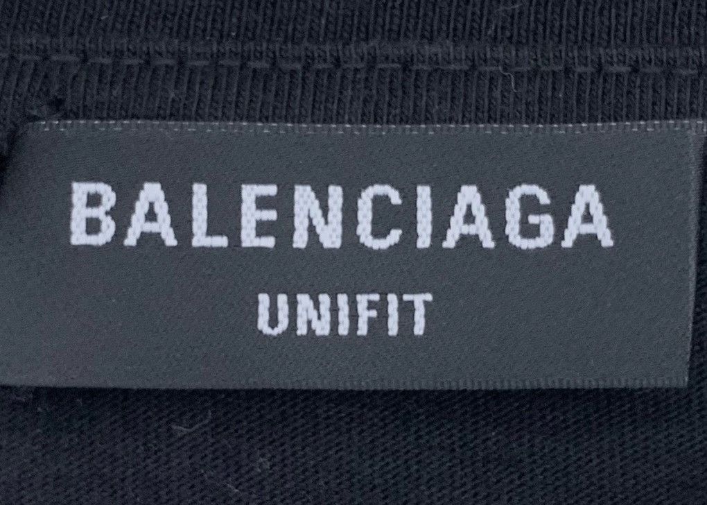 Balenciaga Balenciaga logo waterfall letter print round neck black co Size S / US 4 / IT 40 - 5 Thumbnail