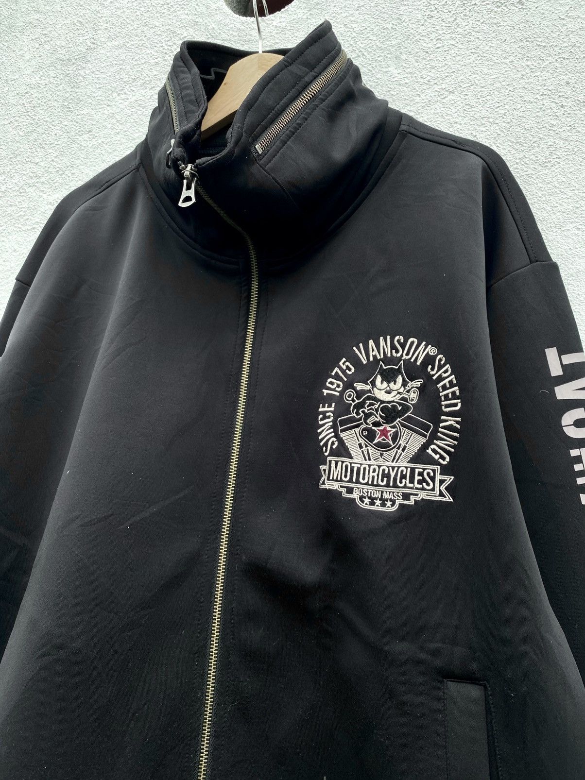Vanson Leathers Vanson Leather X Felix The Cat Embroided Motorsport Jacket Size US L / EU 52-54 / 3 - 8 Thumbnail