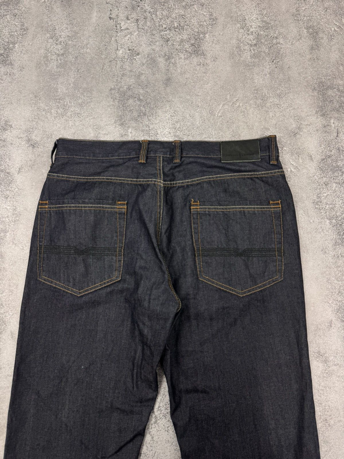 Jasper Conran Jasper Conran Men Dark Blue Straight Leg Jeans Size 36 Size US 36 / EU 52 - 2 Thumbnail