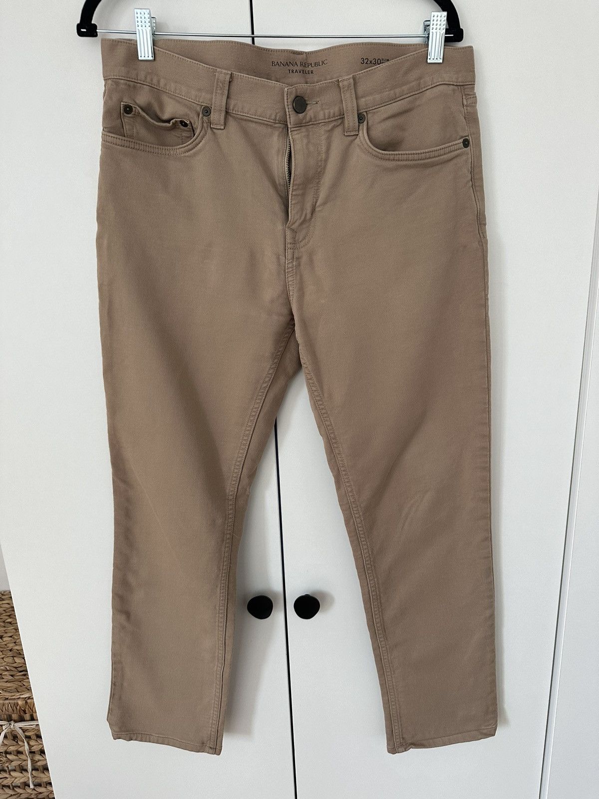 Banana Republic Banana Republic - Traveler Pant - Khaki - Slim Fit Size US 32 / EU 48 - 2 Thumbnail