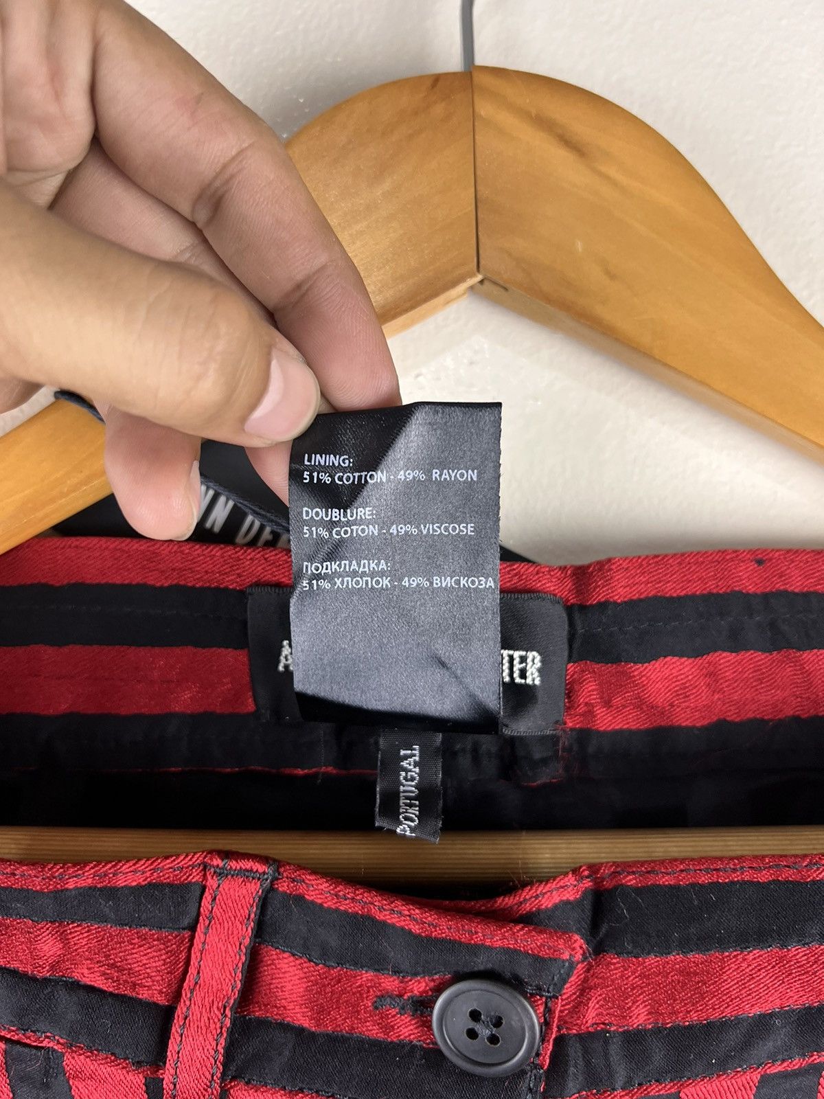 Ann Demeulemeester ANN DEMEULEMEESTER WAINWRIGHT STRIPES TROUSER Size US 36 / EU 52 - 10 Thumbnail