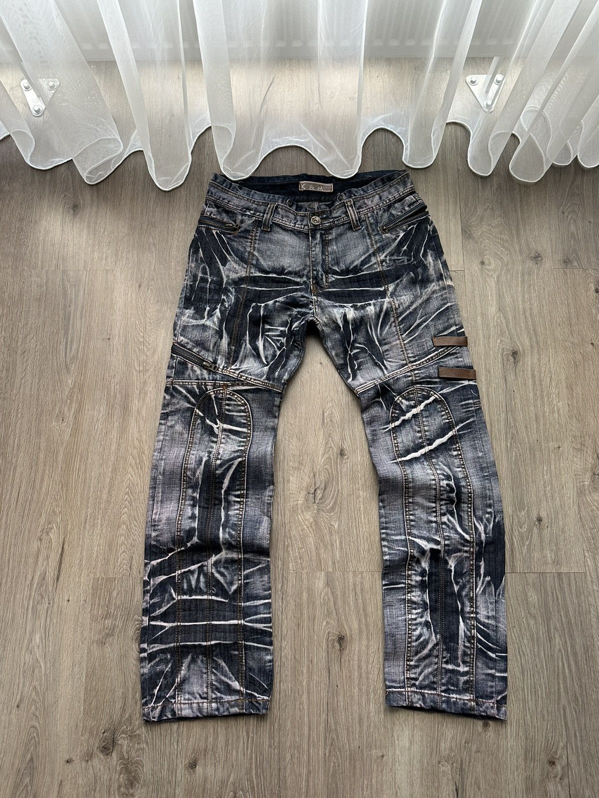 image of Avant Garde x Vintage Japanese Junya Watanabe Jeans Y2K Style Pants in Blue, Men's (Size 36)