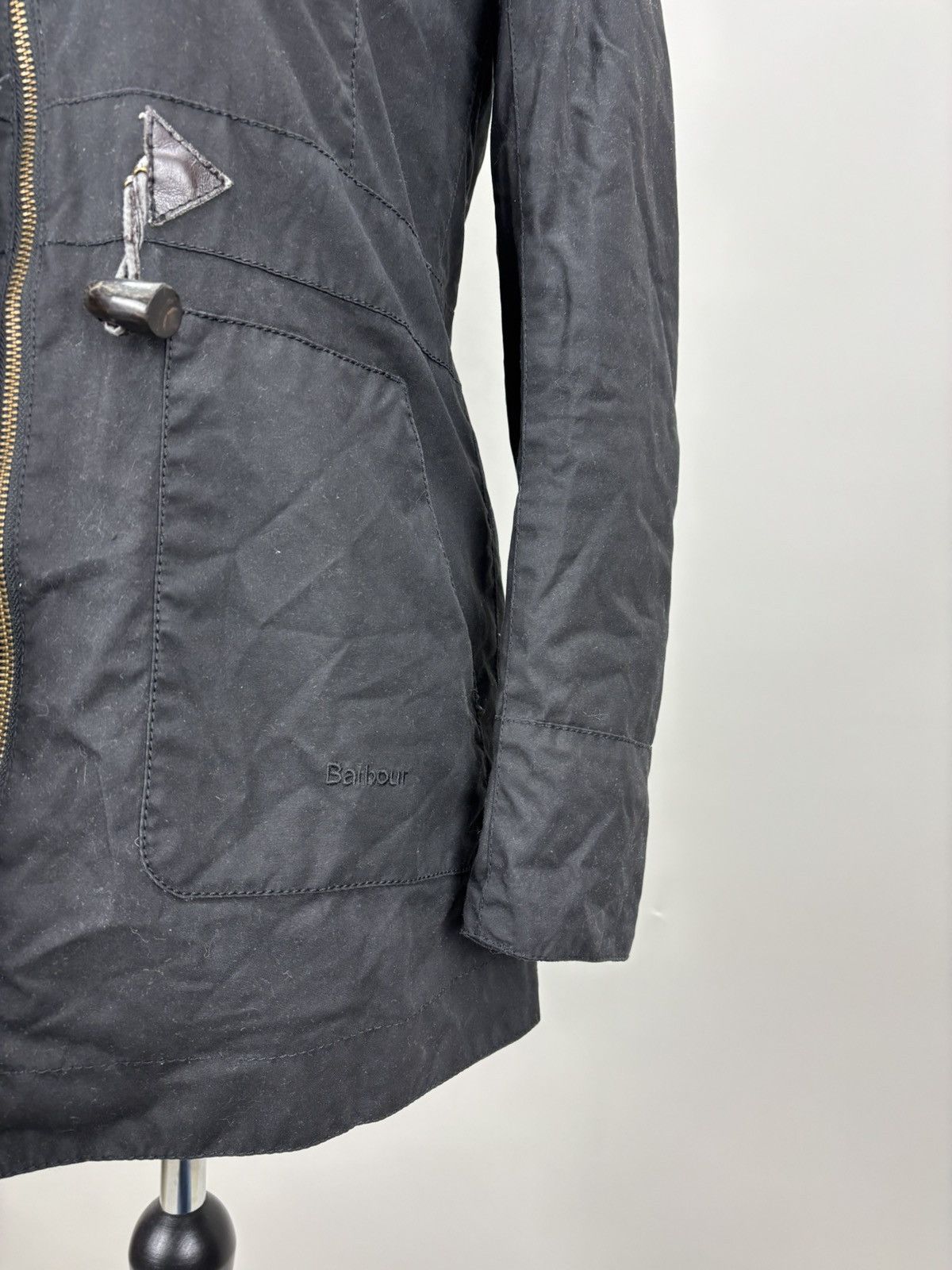 Barbour Womens waxed jacket Barbour Buttermere Duffle Coat Size UK 8 Size S / US 4 / IT 40 - 14 Thumbnail