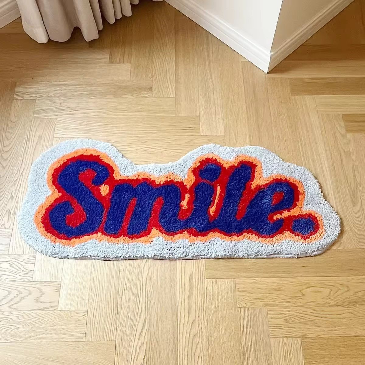 Handmade Smile Home Decoration Fluffy Rug Carpet Size ONE SIZE - 6 Thumbnail