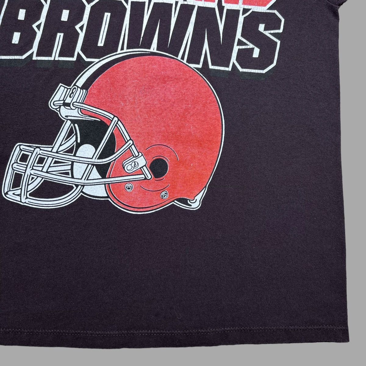 NHL × Vintage Vintage 80s NFL Cleveland Browns Helmet Spell Out Logo 7 Tee Size US L / EU 52-54 / 3 - 5 Thumbnail