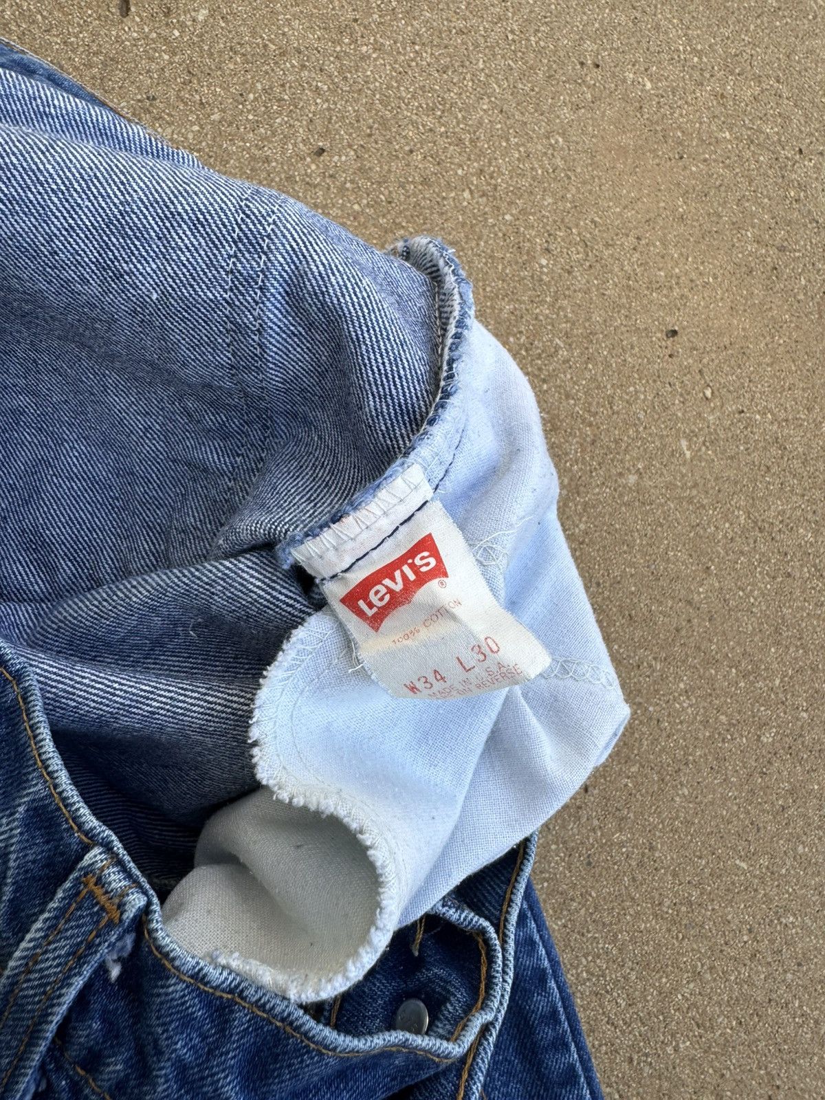 Levi's × Vintage Vtg 80’s Levi’s 646 Orange Tab Bellbottom Flare Jeans 33x29 Size US 33 - 6 Thumbnail