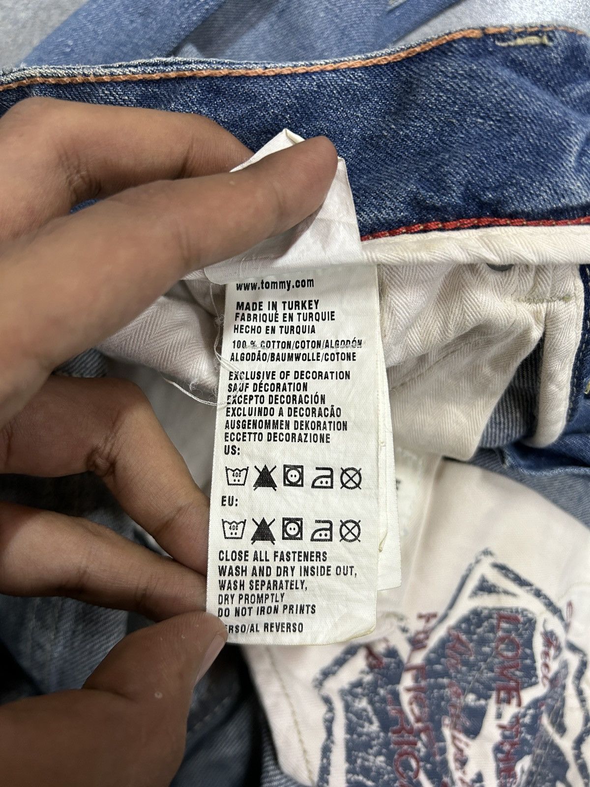 Tommy Hilfiger Vintage Tommy Hilfiger Laurie Flared Wide Leg Y2K Jeans Size 28" / US 6 / IT 42 - 13 Thumbnail