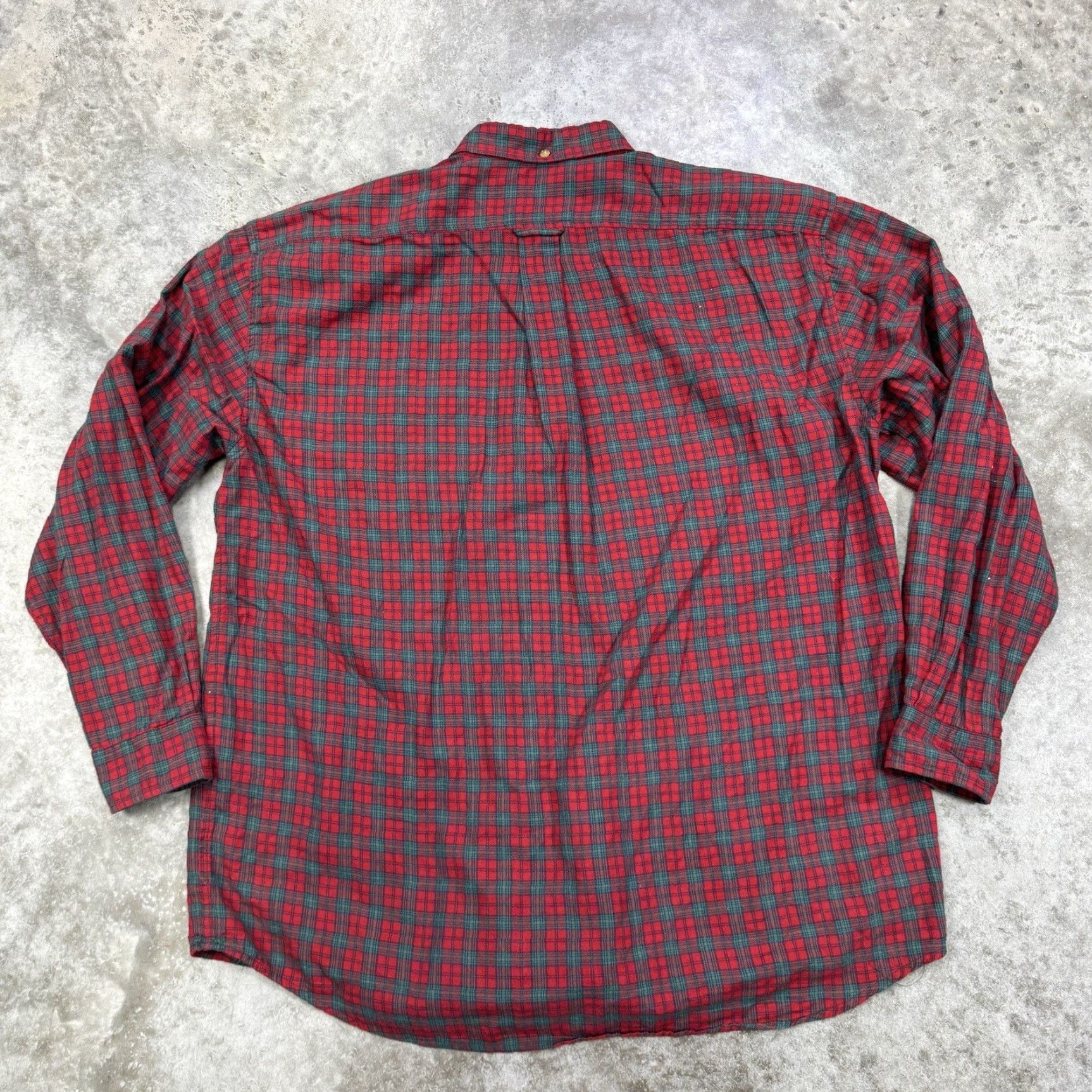 Lee VINTAGE Lee Union Made Button-Up Plaid Shirt Mens Large Red 80s Sanforized Cotton Flannel Size US M / EU 48-50 / 2 - 5 Thumbnail