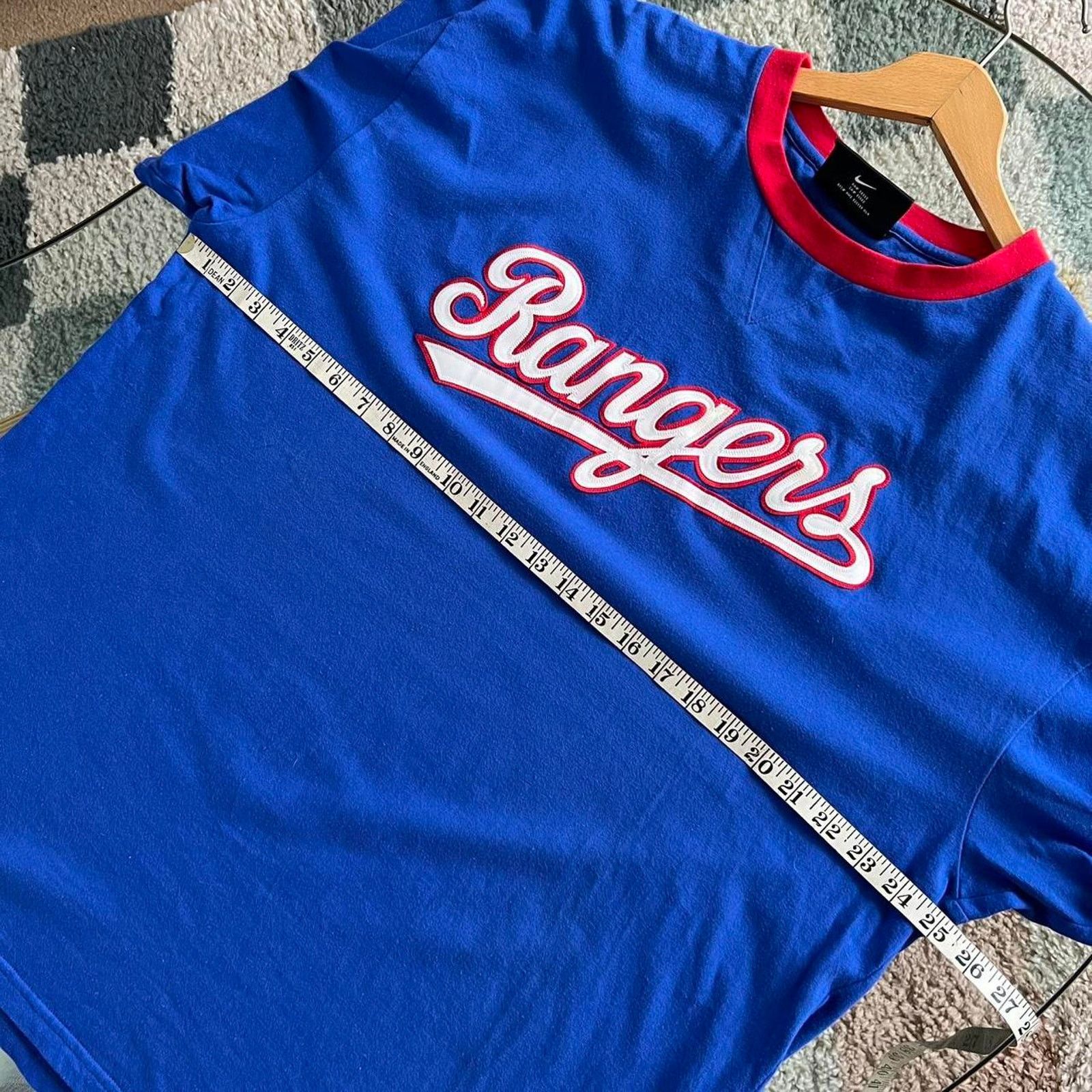 Nike Y2K Nike Texas Rangers Ringer Tee | Embroidered | Size XL Size US XL / EU 56 / 4 - 9 Thumbnail