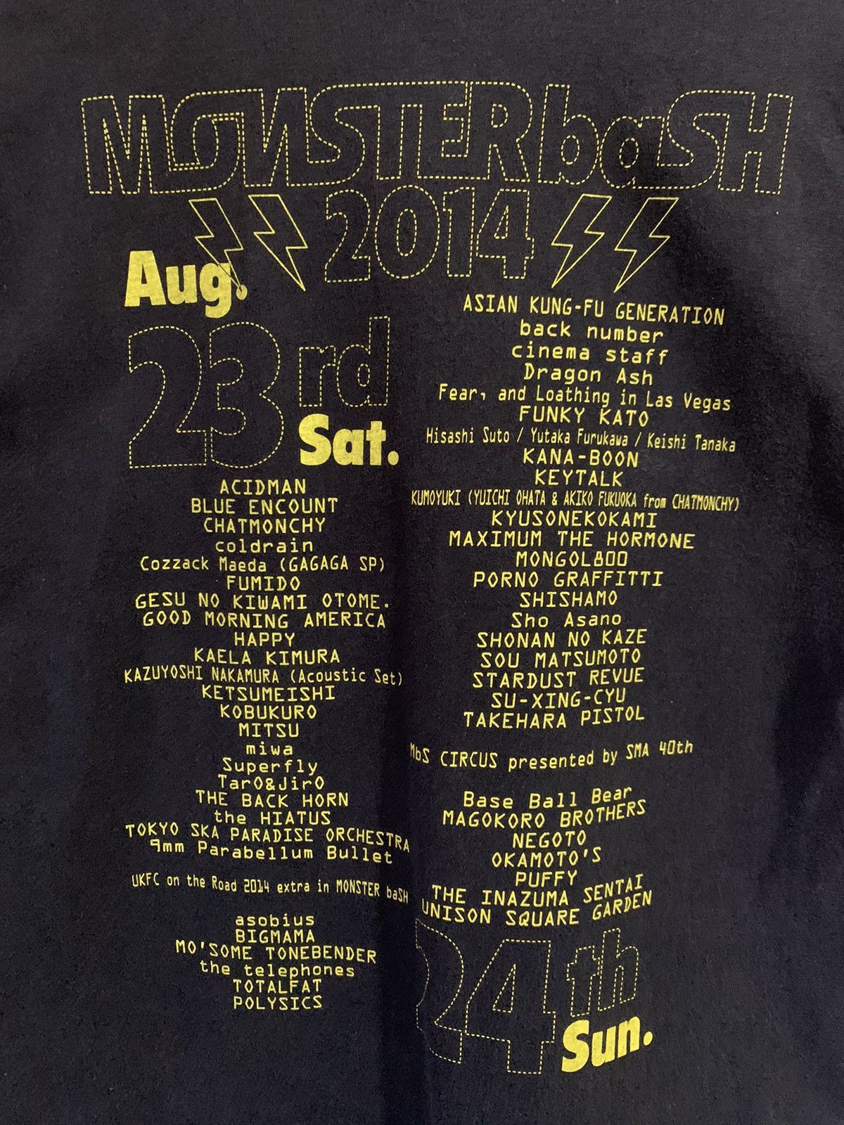 Band Tees Montersbash 2014 Punk Rock Japan Band Tour Size US M / EU 48-50 / 2 - 5 Thumbnail
