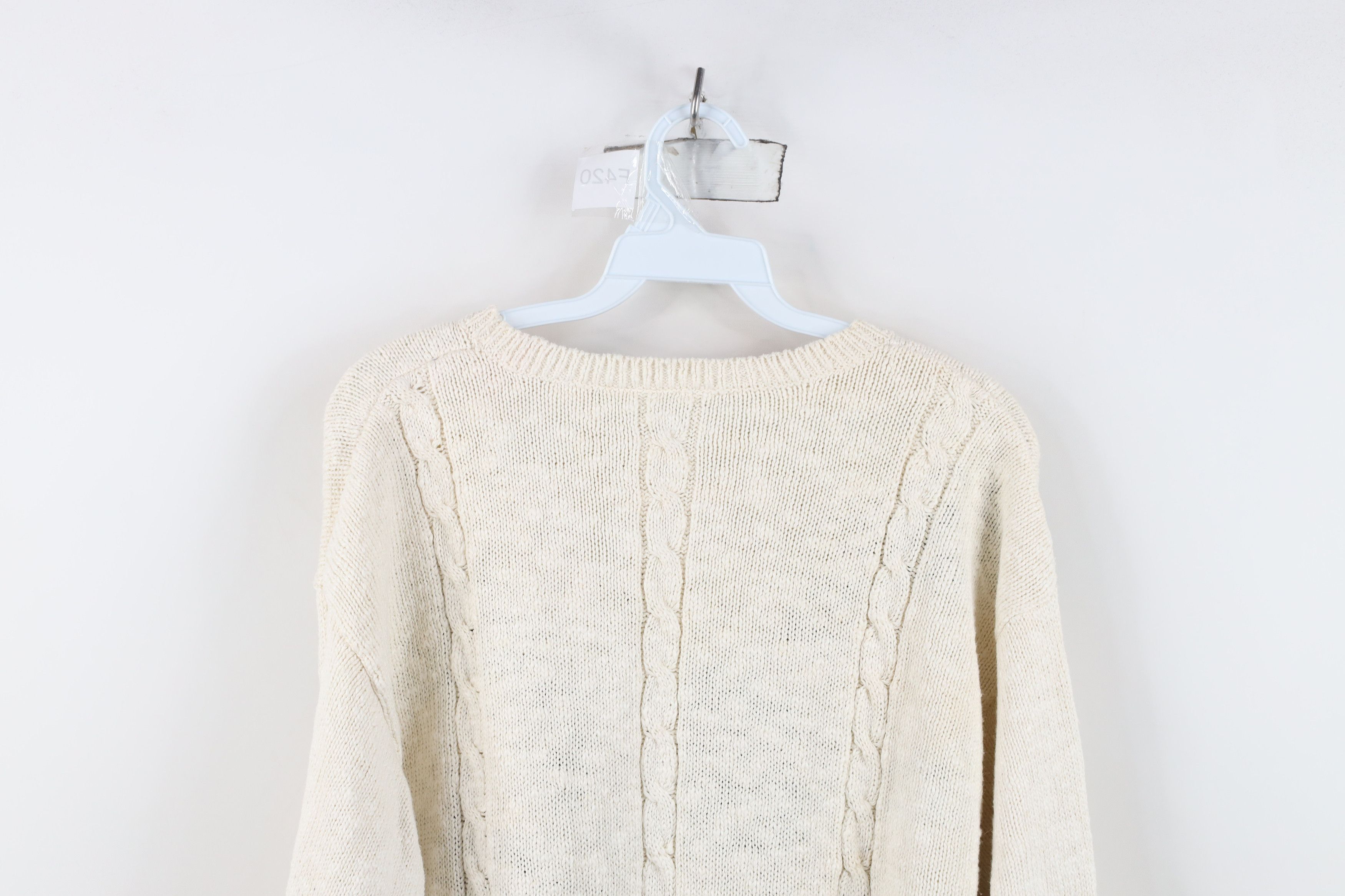 Vintage Vintage 90s Streetwear Island Map Knit Crewneck Sweater Size L / US 10 / IT 46 - 15 Thumbnail