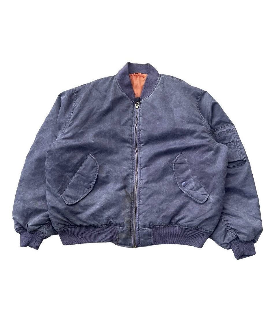 Vintage VINTAGE MA-1 KNOXVILLE MILITARY BOMBER JACKET Size US M / EU 48-50 / 2 - 2 Thumbnail