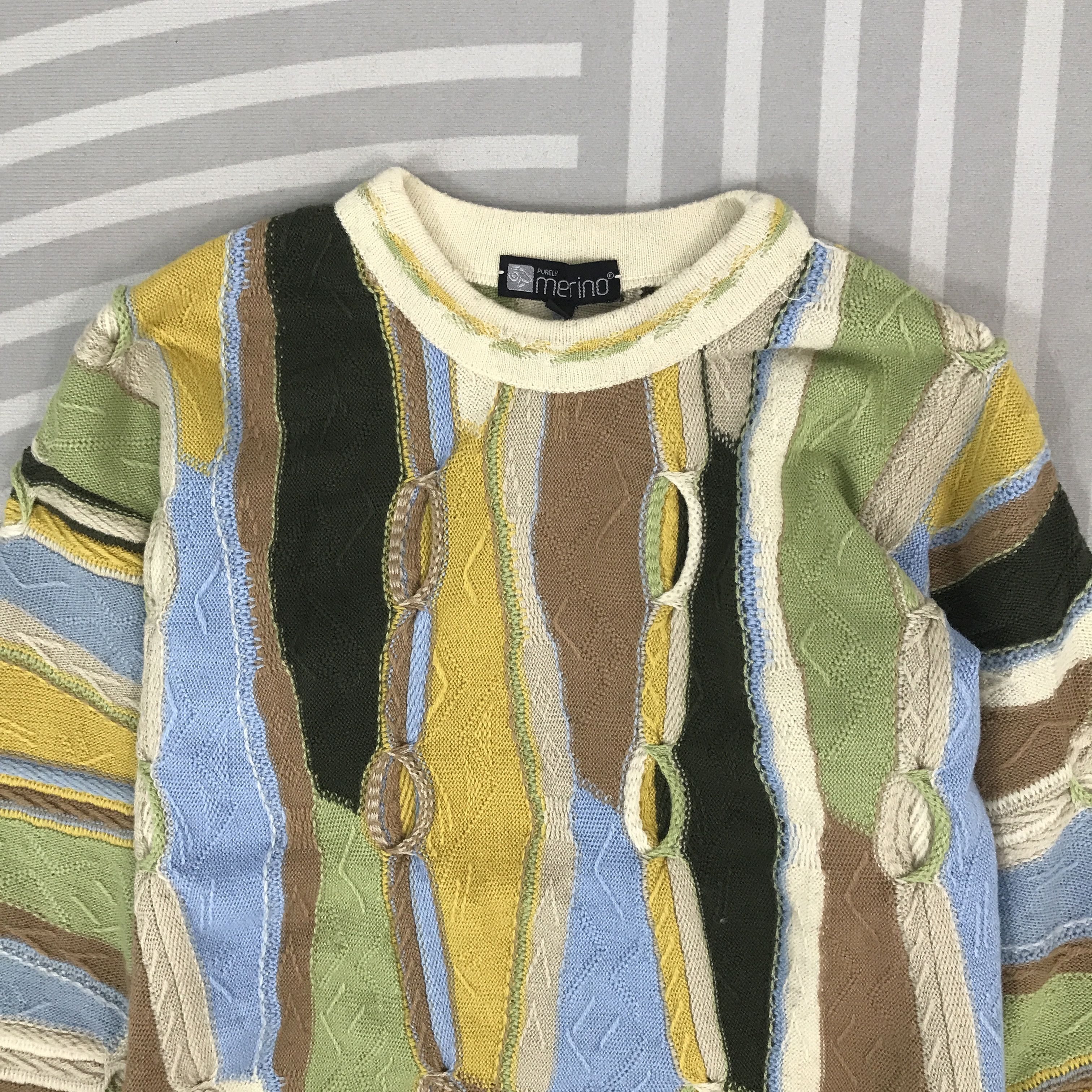 Japanese Brand × Vintage Vintage Purely Marino design Coogi Knitwear Jacket Size US XS / EU 42 / 0 - 2 Thumbnail