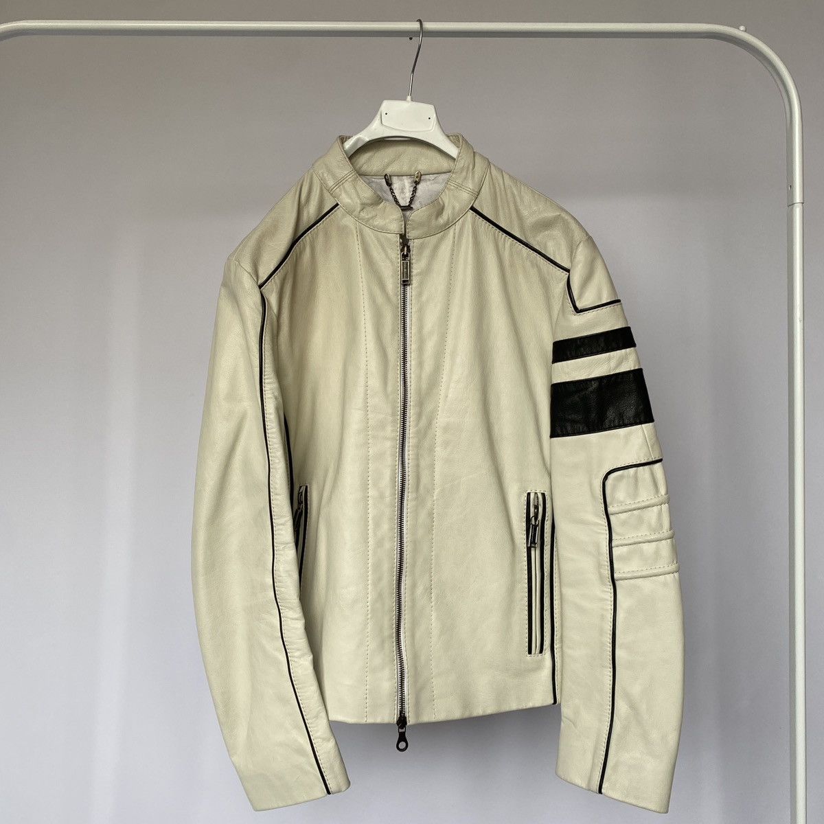 Dirk Bikkembergs Bikkembergs AvantGarde Real Leather Biker Jacket Size US M / EU 48-50 / 2 - 1 Thumbnail