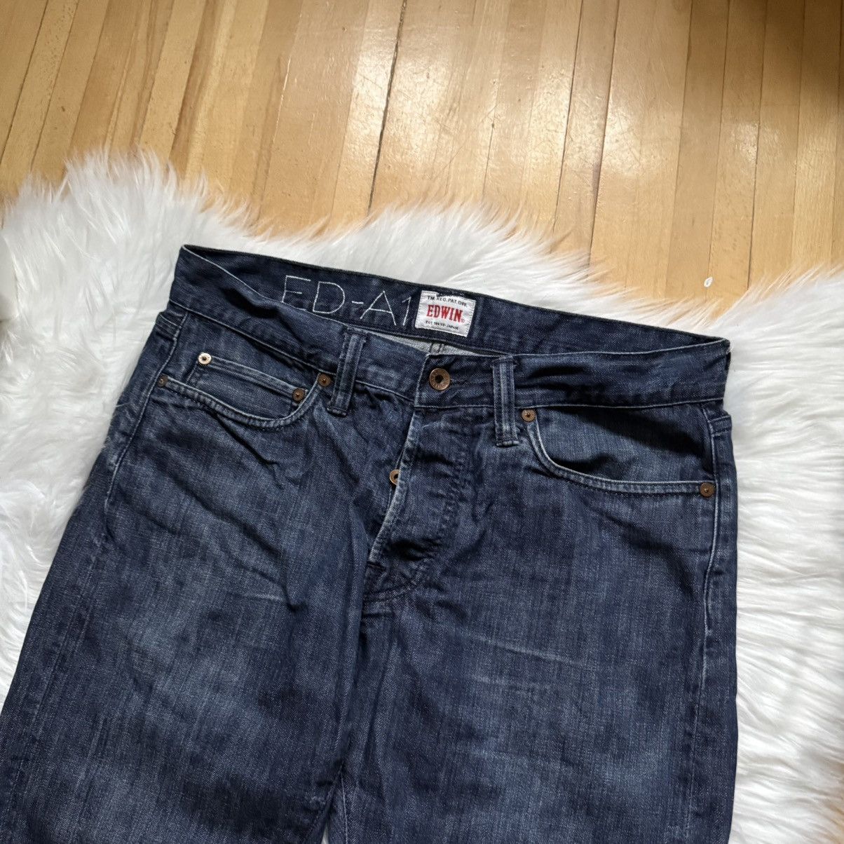 Edwin 📌 Vintage Edwin Japanese Washed Y2K Regular Jeans Size US 31 - 9 Thumbnail