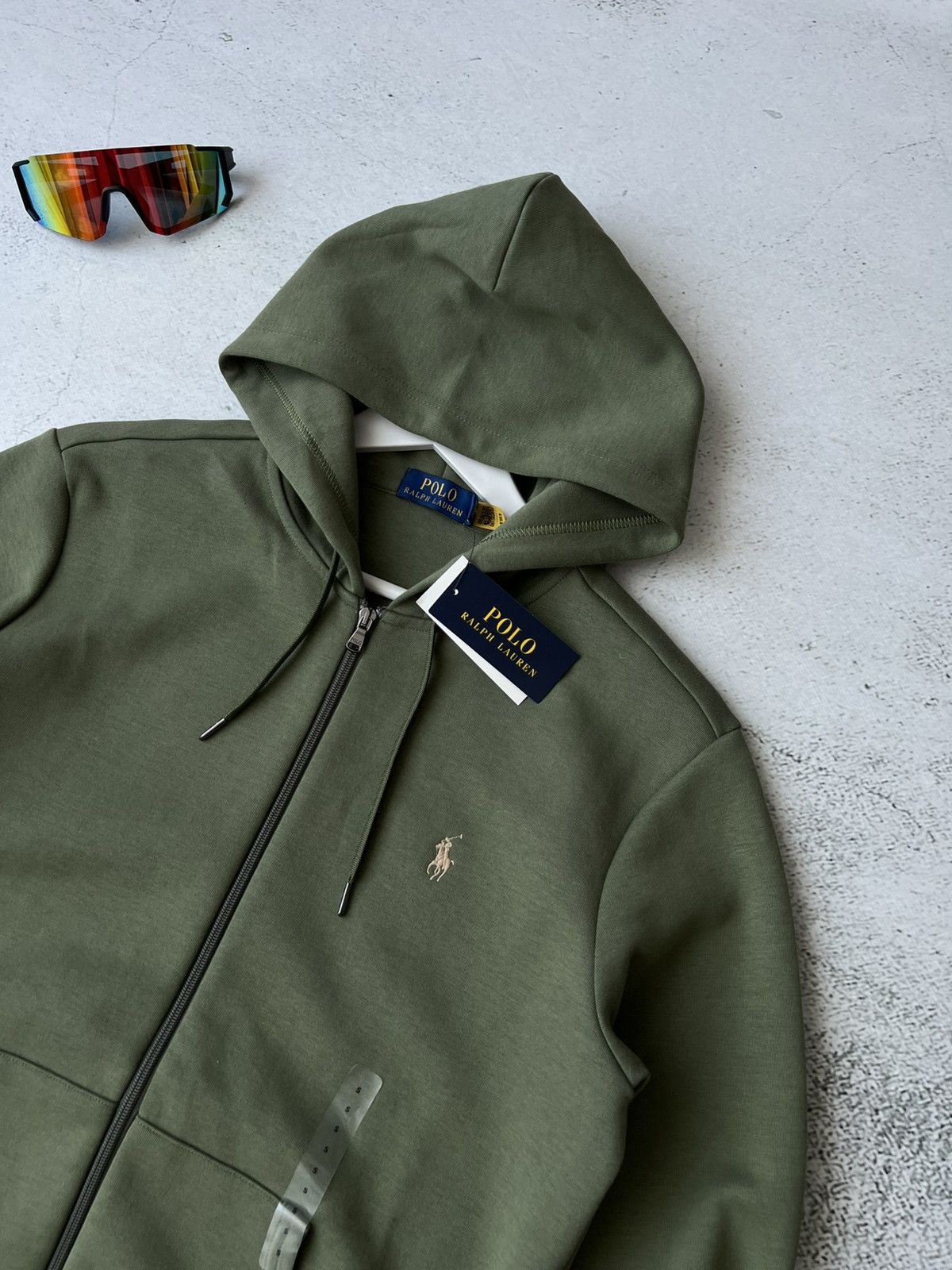Polo Ralph Lauren Polo Ralph Lauren Full Zip Hoodie Olive Green – New Tags S Size US S / EU 44-46 / 1 - 4 Thumbnail
