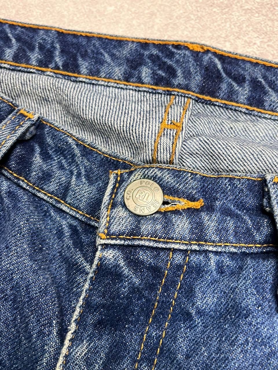 Other Vintage Polo Ralph Lauren Baggy Denim Jeans Flared Y2K 36x32 Size US 36 / EU 52 - 6 Thumbnail