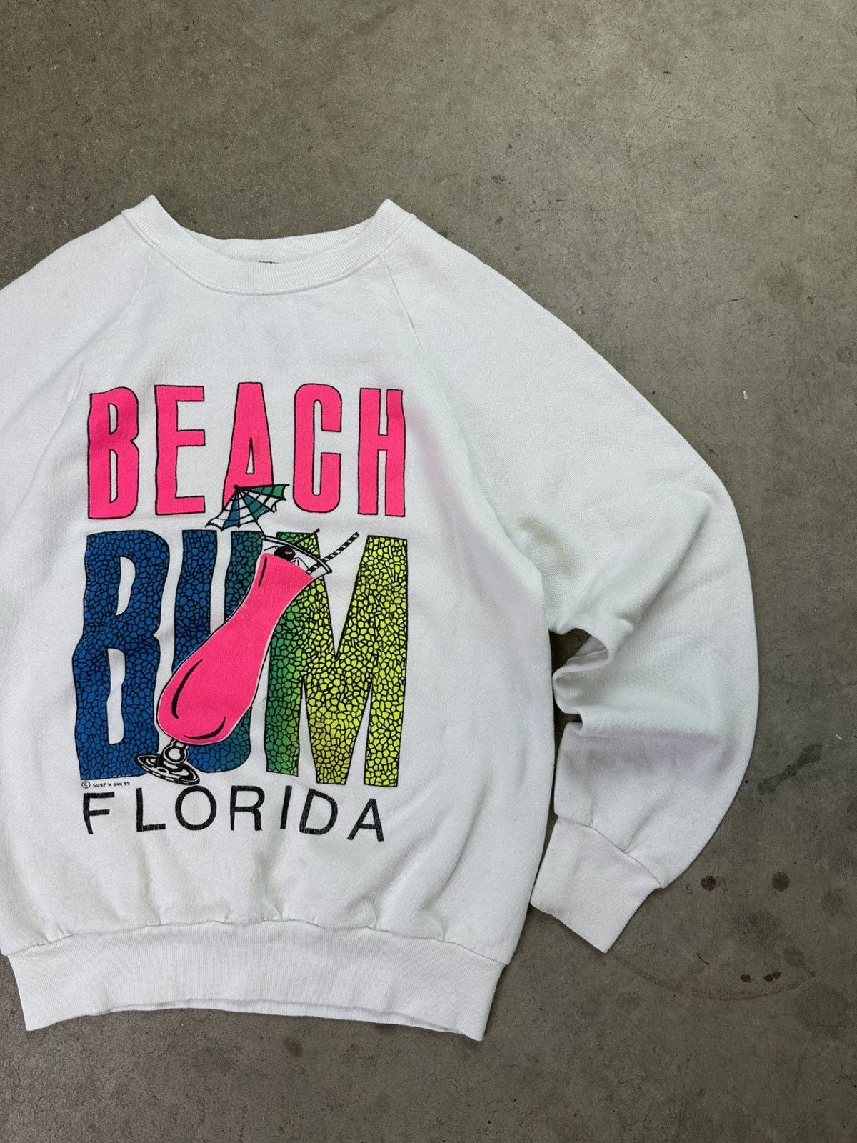 Vintage vintage 80s beach bum florida crewneck small Size US S / EU 44-46 / 1 - 2 Thumbnail
