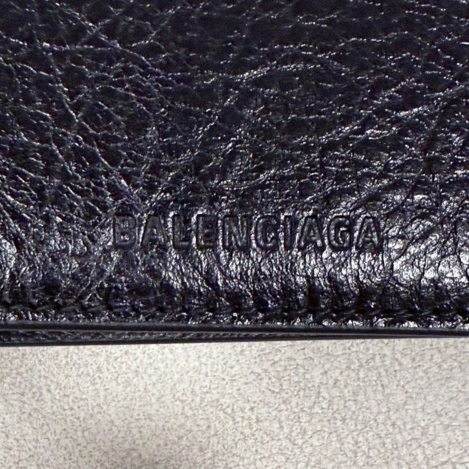 Balenciaga NEW Balenciaga Le Cagole Bifold Black Leather Wallet Size ONE SIZE - 7 Thumbnail