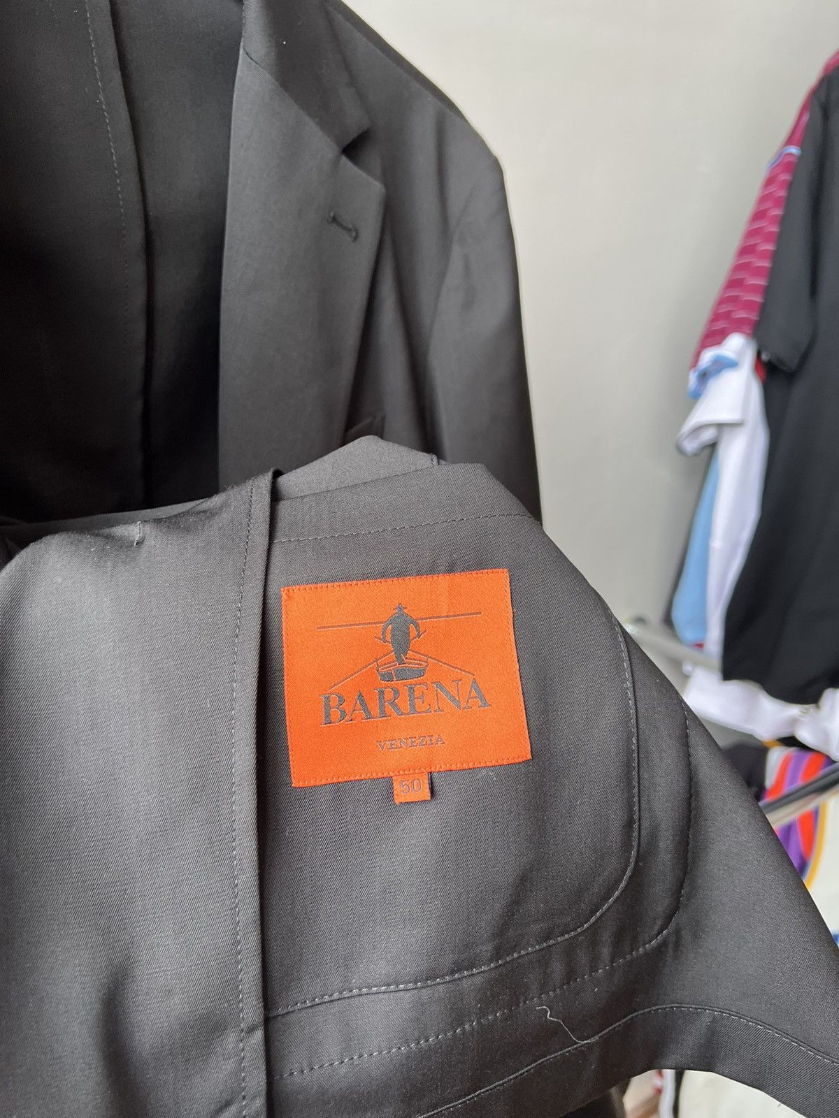 Barena Venezia BARENA VENEZIA BLACK CLASSIC MENS WOOL BLAZER JACKET SIZE 50 Size 50R - 9 Thumbnail