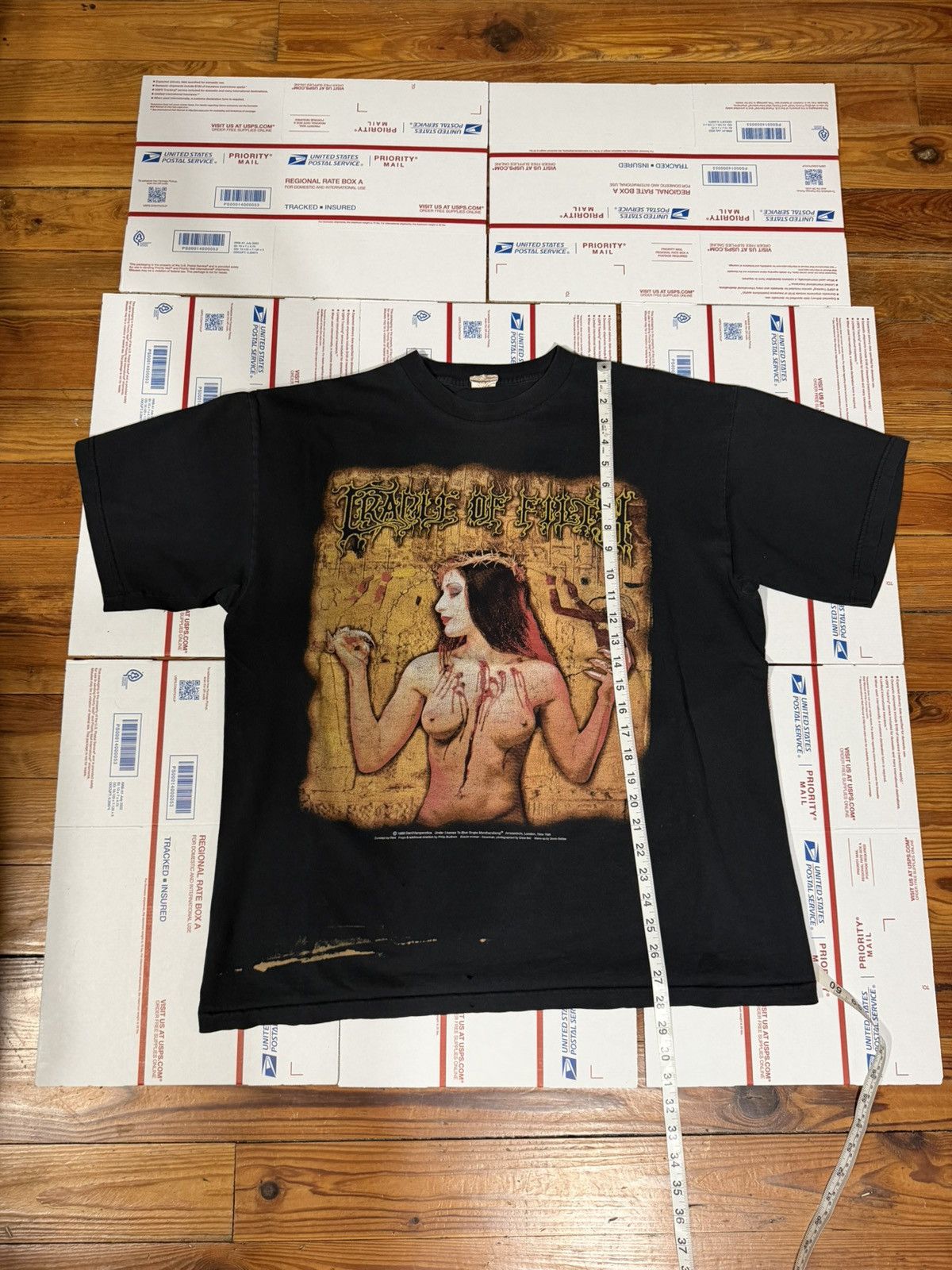 Vintage Vintage 1999 Cradle of Filth Praise the Whore Tee XL Size US XL / EU 56 / 4 - 6 Thumbnail