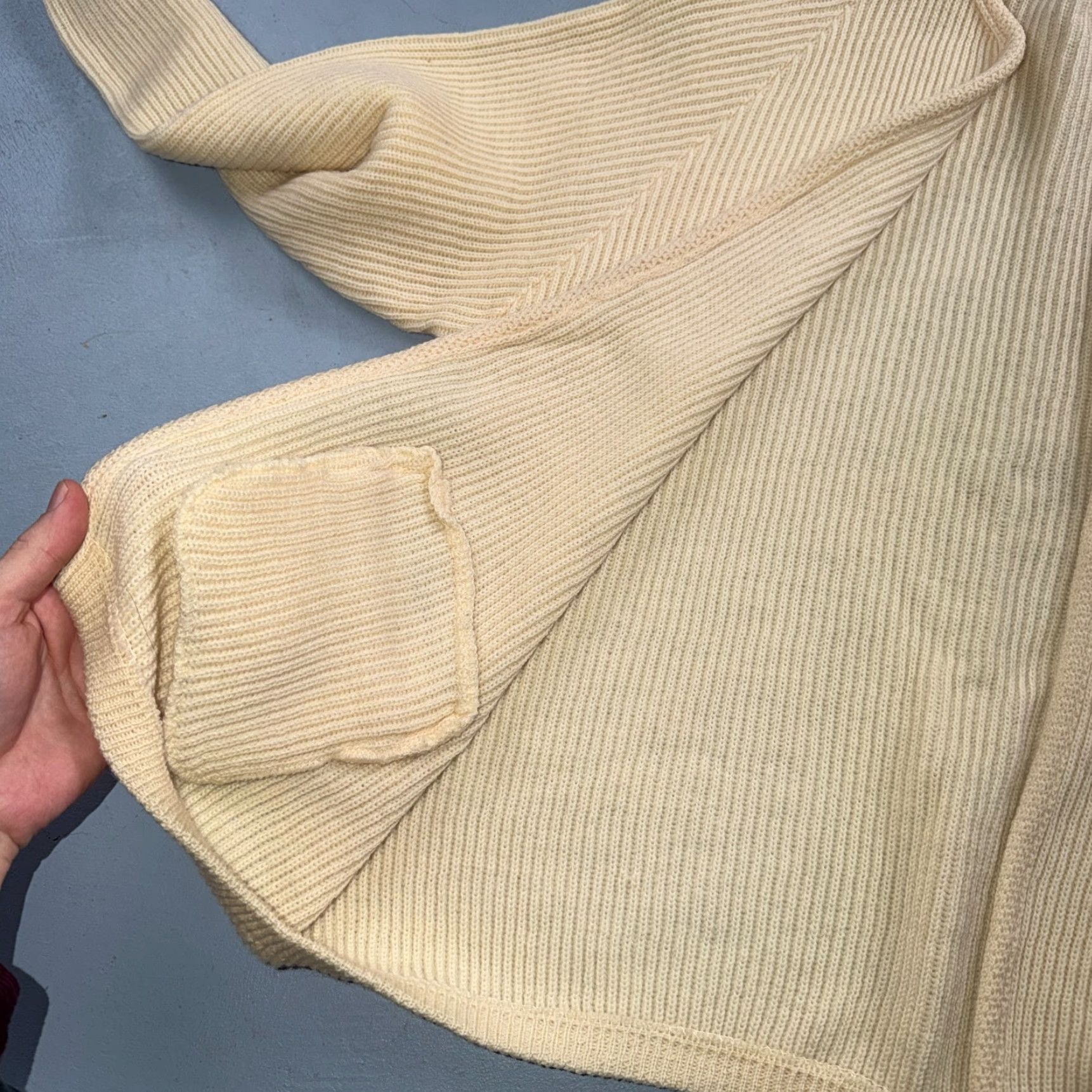 Vintage VTG Kandel Woolen Mills Open Front Cardigan Wool Sweater L Women Rockabilly 50s Vintage Size L / US 10 / IT 46 - 7 Thumbnail