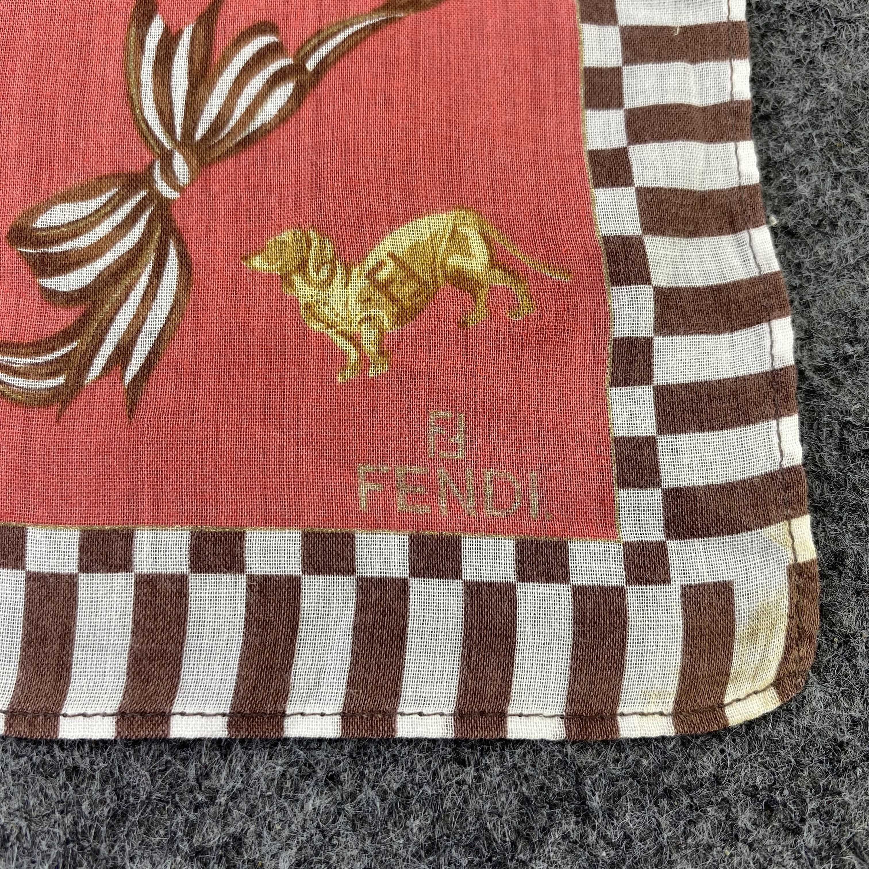 Vintage Vintage Fendi Handkerchief Neckerchief Bandana Size ONE SIZE - 5 Thumbnail