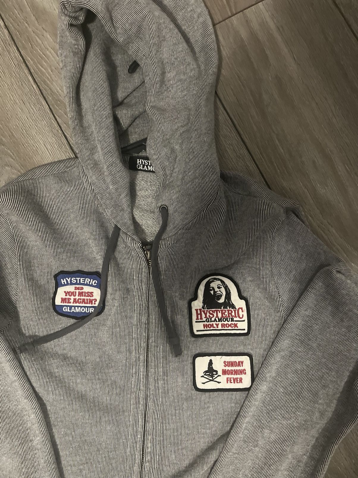 Hysteric Glamour × Vintage Yellow/Grey Zip-up Hoodie | Grailed