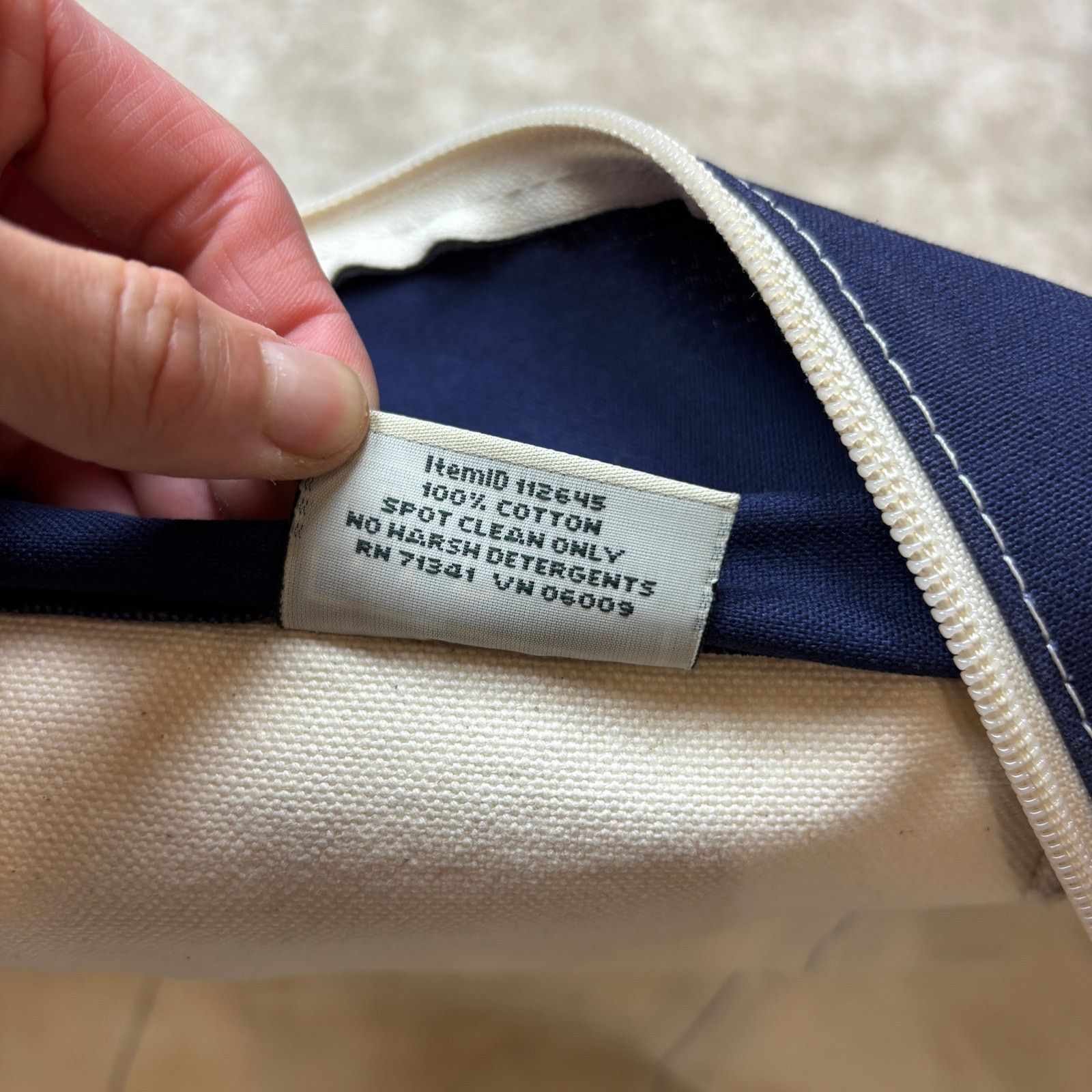 L.L. Bean × Vintage Vintage LL Bean Boat and Tote Embroidered Zip Top Bag 23x10 Size ONE SIZE - 9 Thumbnail