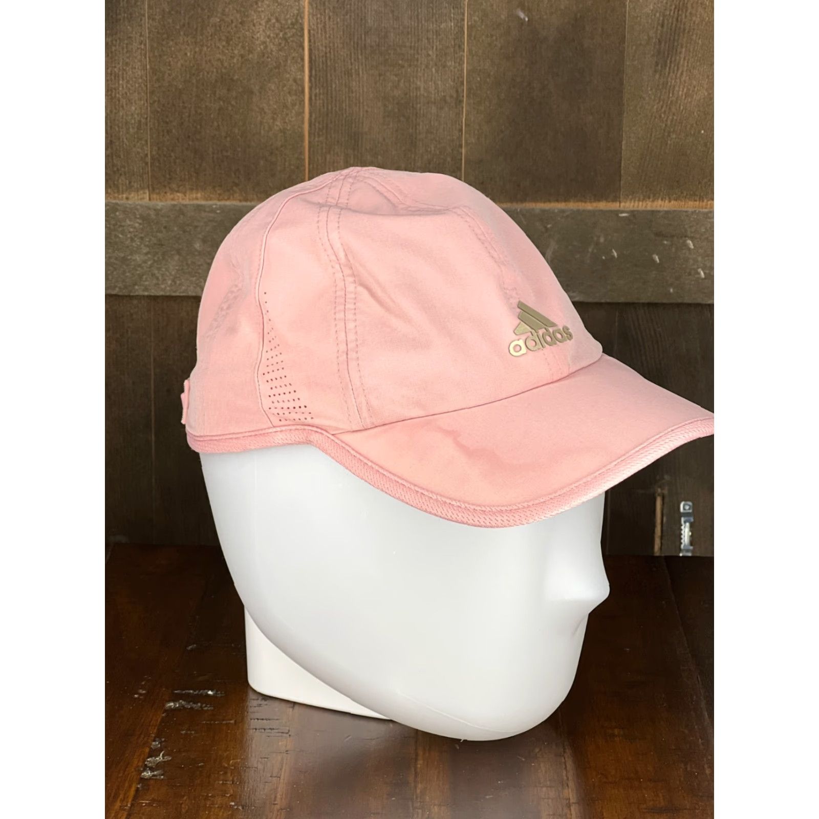Adidas adidas Hat Cap Strap Back Womens Pink Gold Golf Golfer Aeroready Polyester A | Hat Cap Womens One Size Pink Adidas Logo Adjust... Size ONE SIZE - 6 Thumbnail