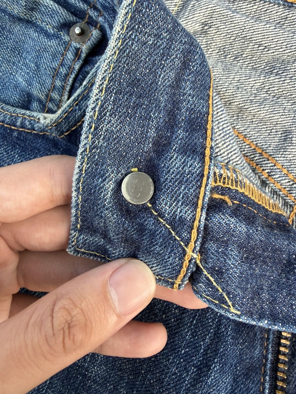 Levi's TRASHER LEVI'S BIG E 502 FADED SELVEDGE DISTRESSED DENIM Size US 30 / EU 46 - 15 Thumbnail