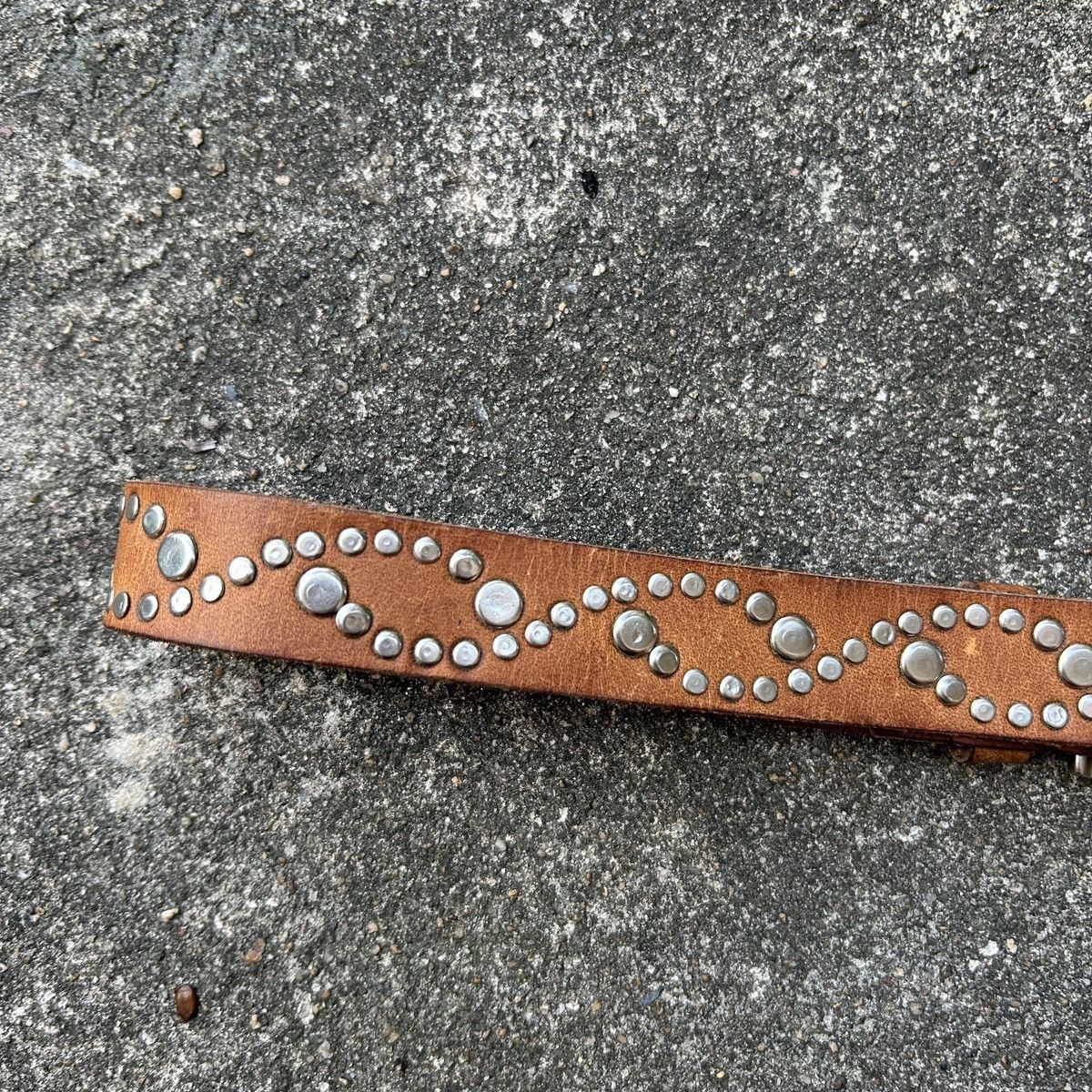 Vintage Vintage studded leather belt (Kapital Style) Size ONE SIZE - 7 Thumbnail