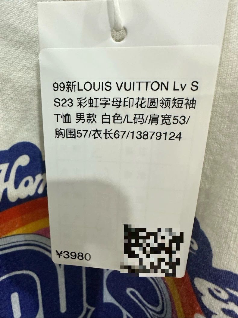 Louis Vuitton Louis Vuitton SS23 Rainbow Letter Printed Round Neck Short Size US L / EU 52-54 / 3 - 5 Thumbnail