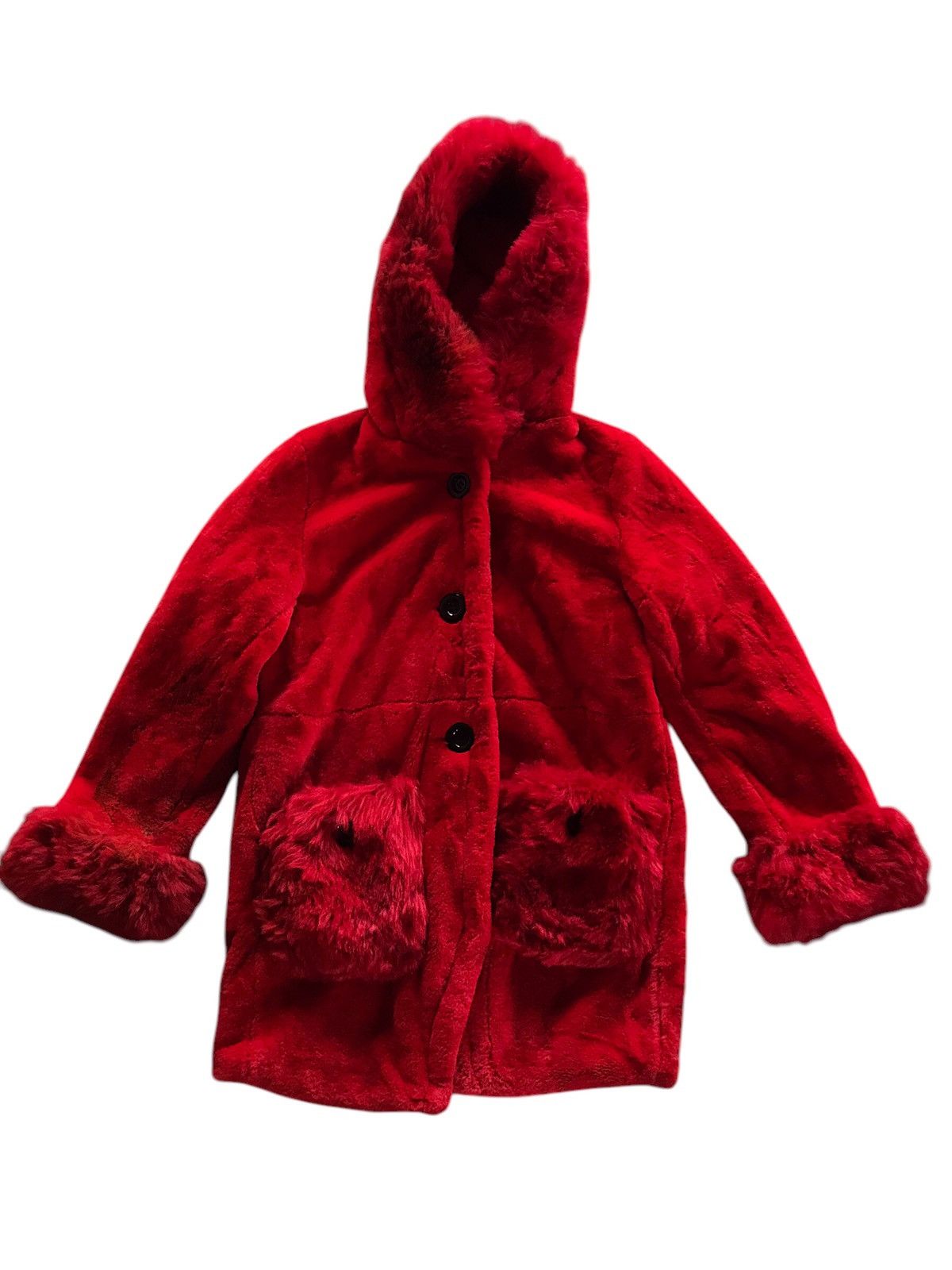 Beauty Beast × Japanese Brand L& L aifenex Faux Fur Jacket Red Color Fur Jacket Size M / US 6-8 / IT 42-44 - 8 Thumbnail