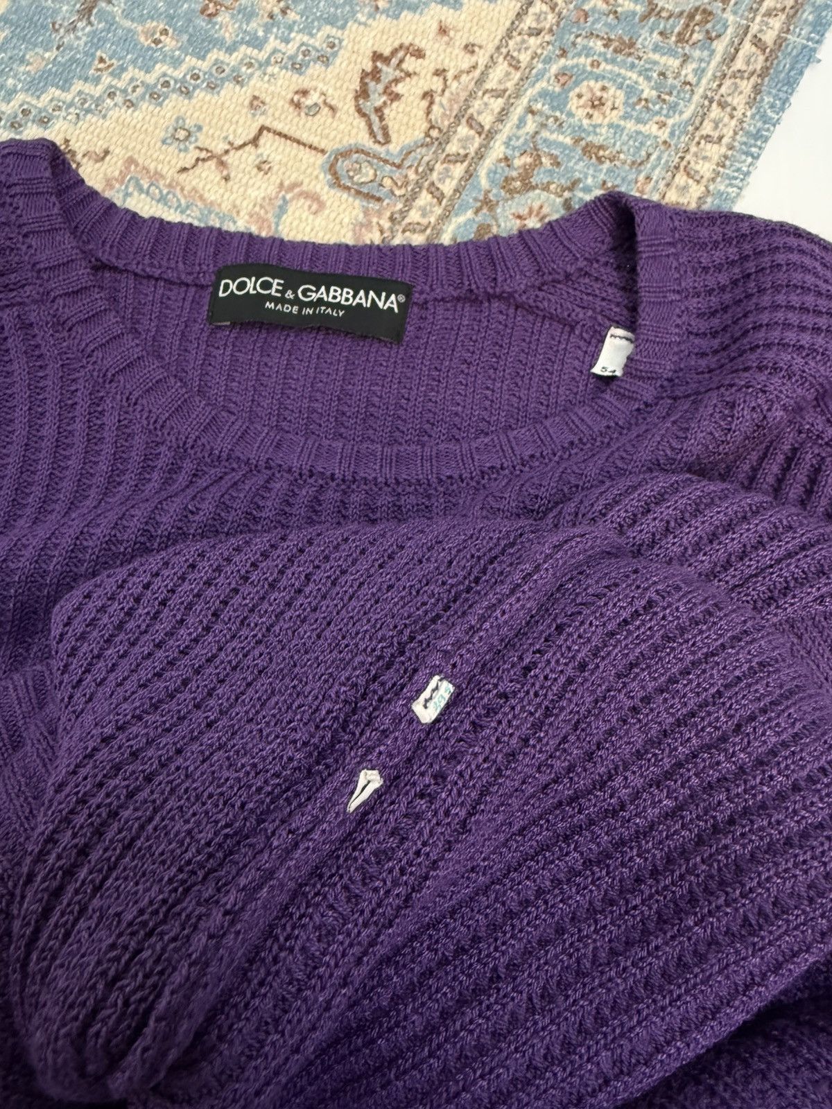 Dolce & Gabbana Dolce & Gabbana Purple Men Sweater Size 54 Size US L / EU 52-54 / 3 - 7 Thumbnail