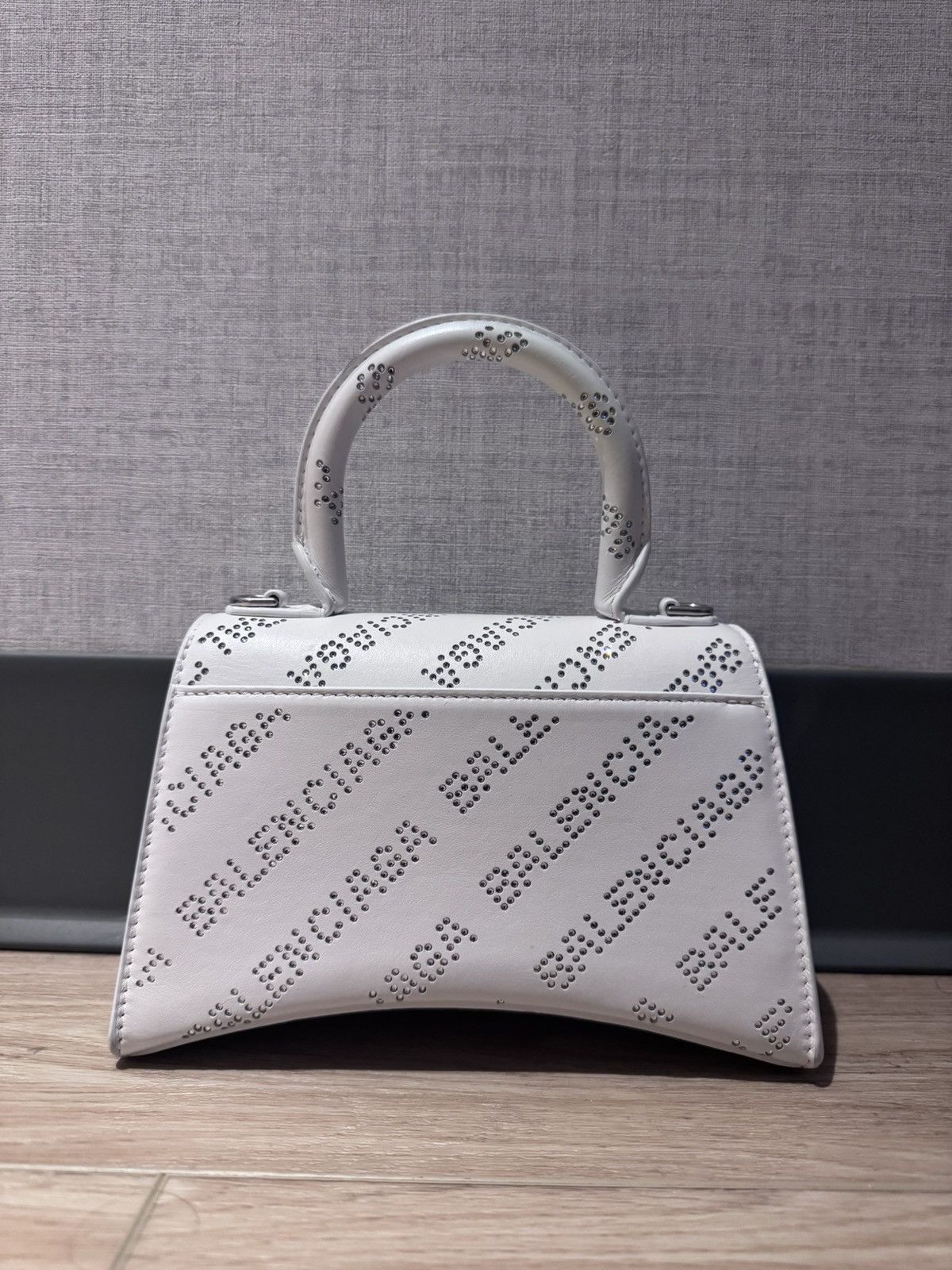 Balenciaga Balenciaga Handbag Hourglass Leather Rhinestone Size ONE SIZE - 2 Thumbnail